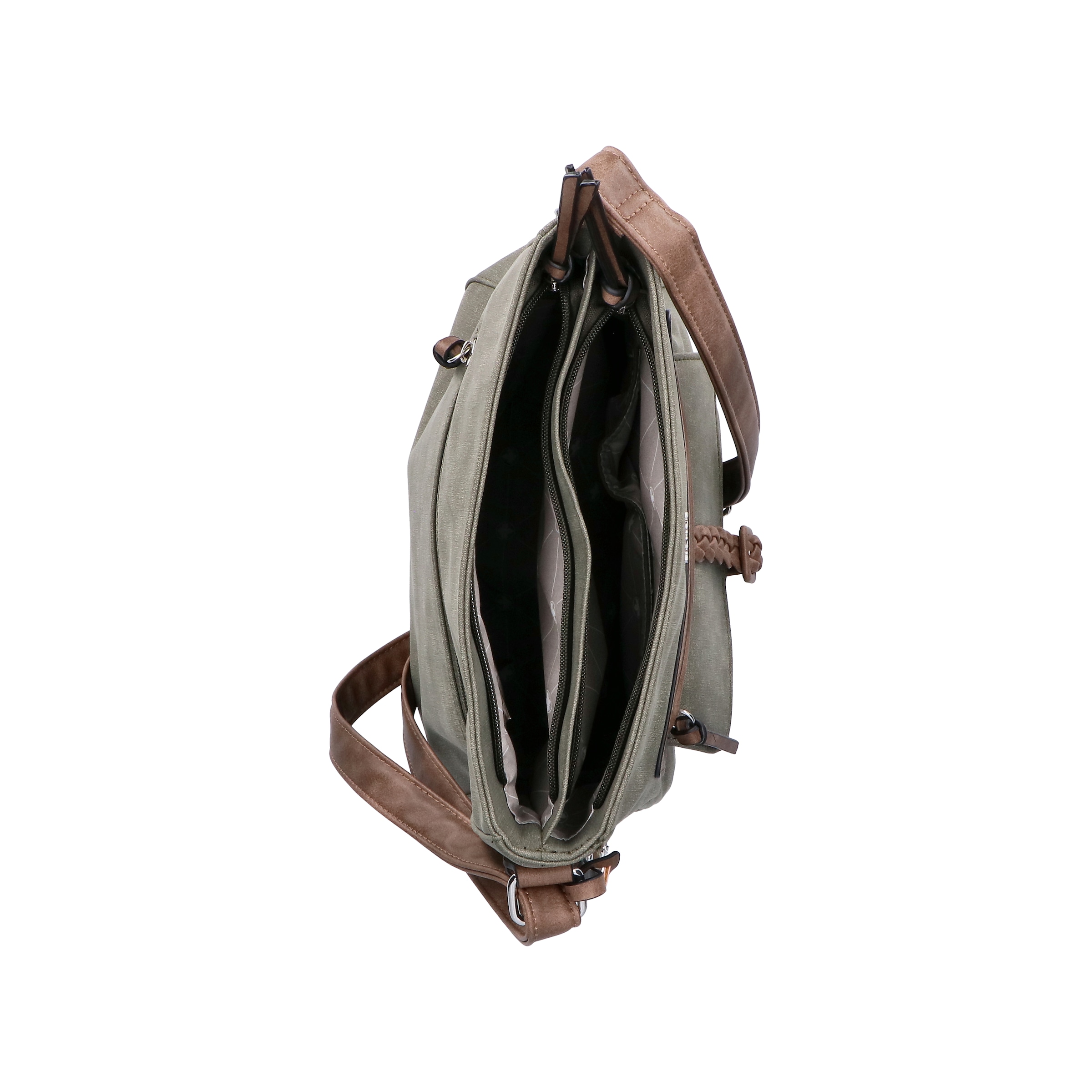 Rieker Sac à bandoulière »Montenegro/Guana/Eagle« sac d'épaule pour femmes, sac à main avec boucle décorative et bande tressée