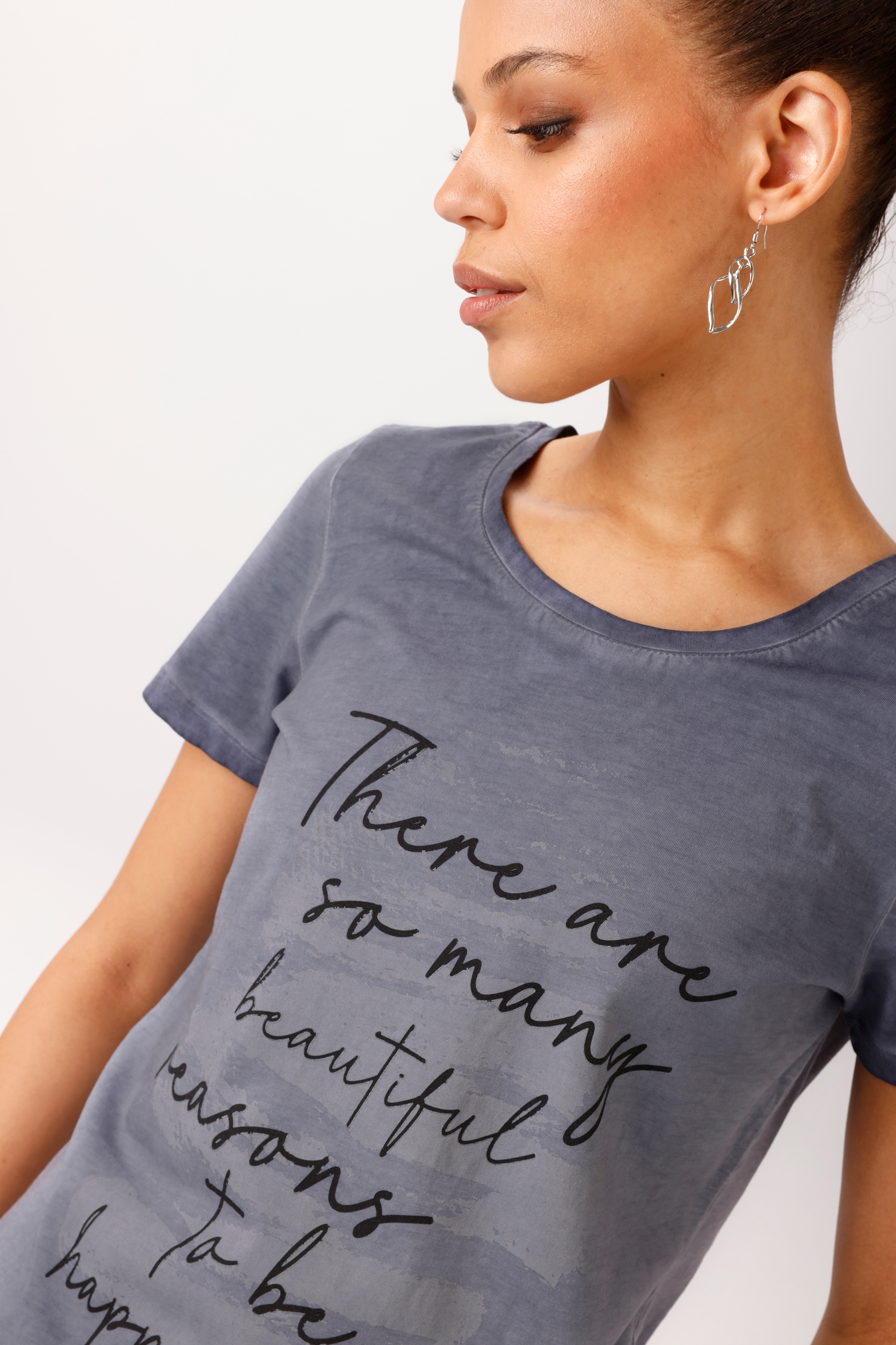 Aniston CASUAL T-shirt avec inscription expressive - NOUVELLE COLLECTION