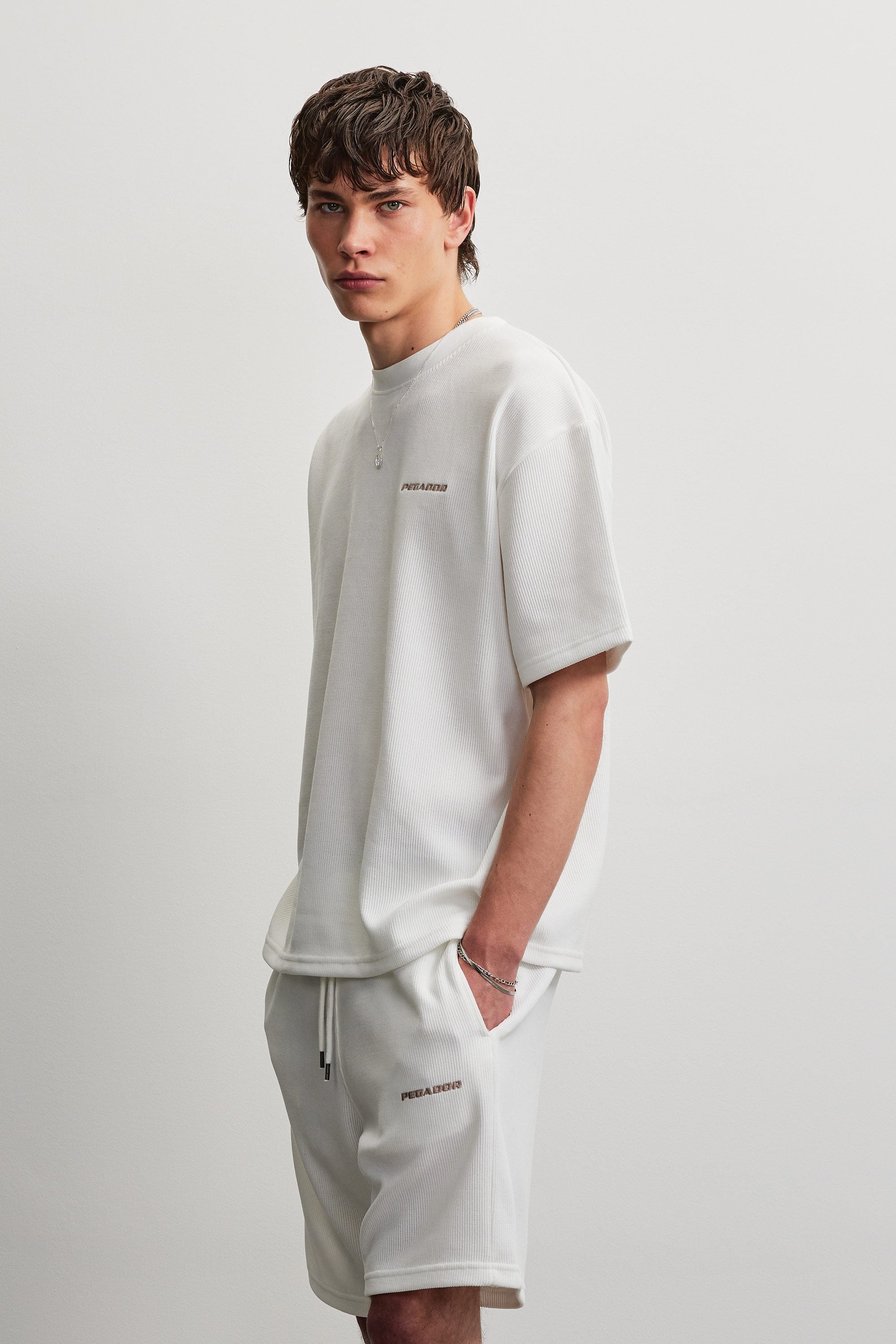PEGADOR Shirt à col rond »LAGOS OVERSIZED SOFT RIB TEE«