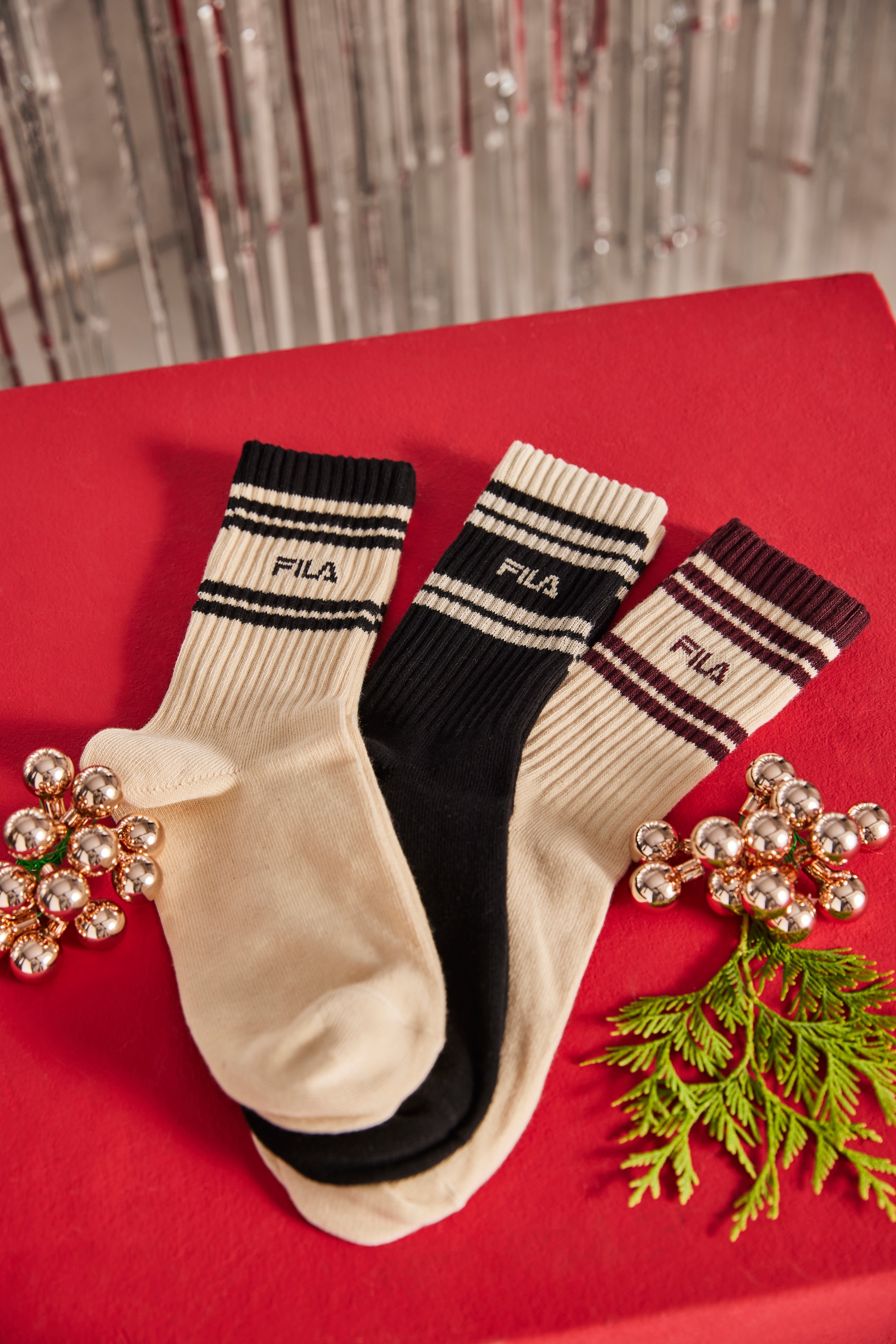 Fila Chaussettes de tennis »MAN LIFESTYLE NORMAL PLAIN SOCKS« 6 Couple tlg. sportliches Design mit Logodetail