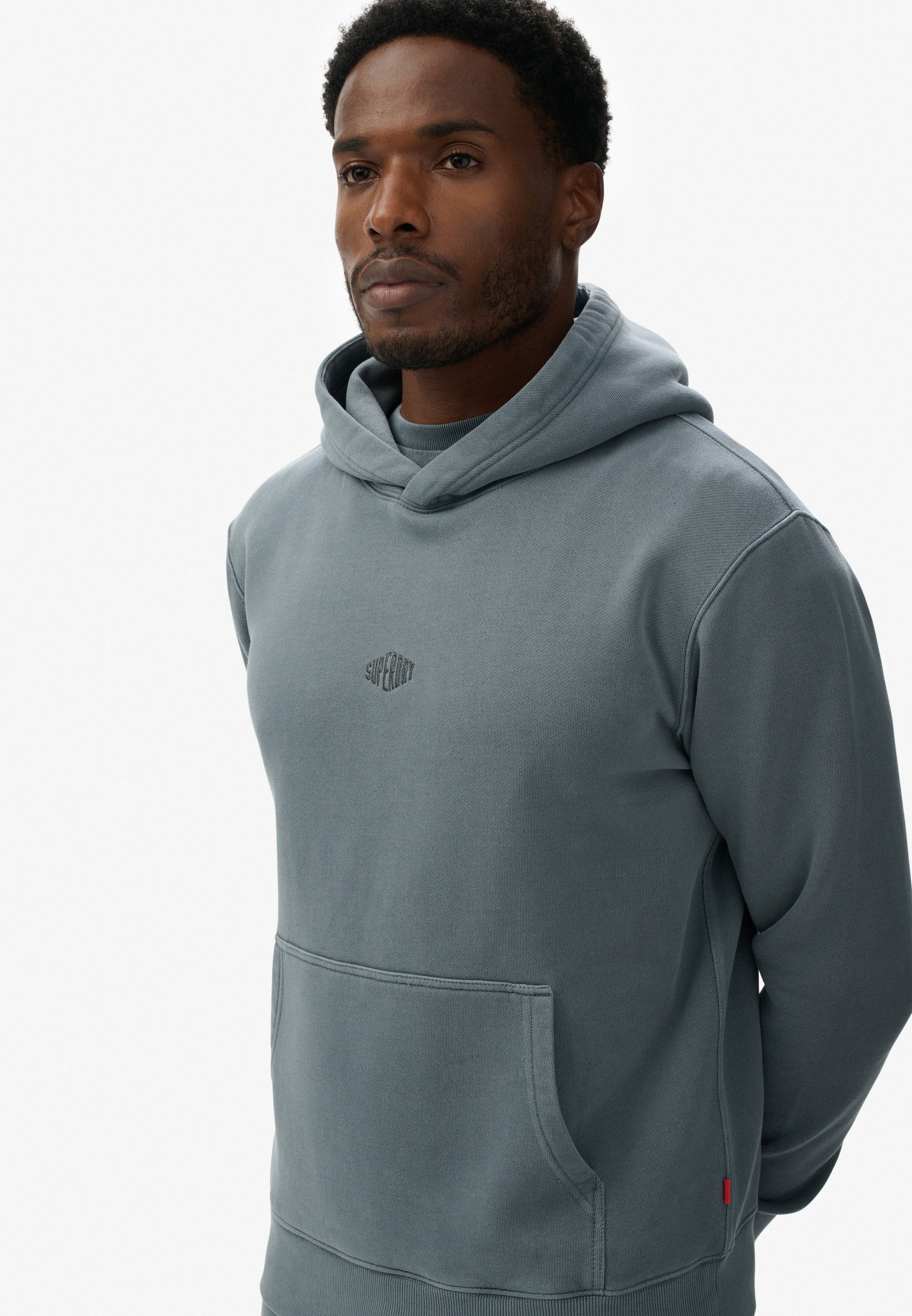 Superdry Sweat à capuche »MICRO LOGO HOOD«, mit Micro-Marken-Logo
