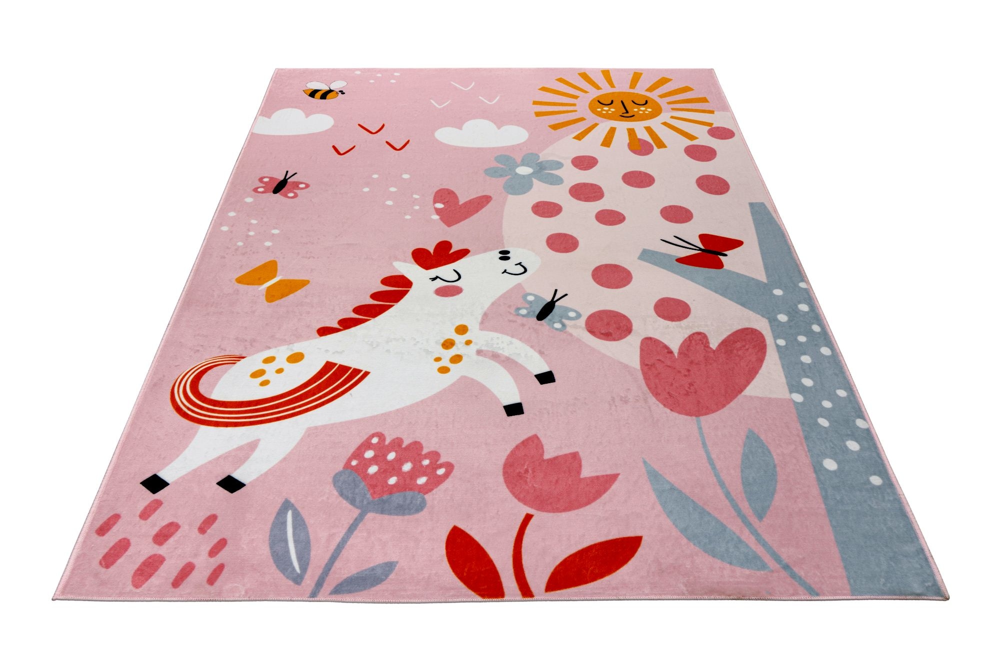 Obsession Kinderteppich »Magic Kids ML 101« rechteckig 8 mm Höhe niedliches Pferde Motiv, waschbar, Kinderzimmer