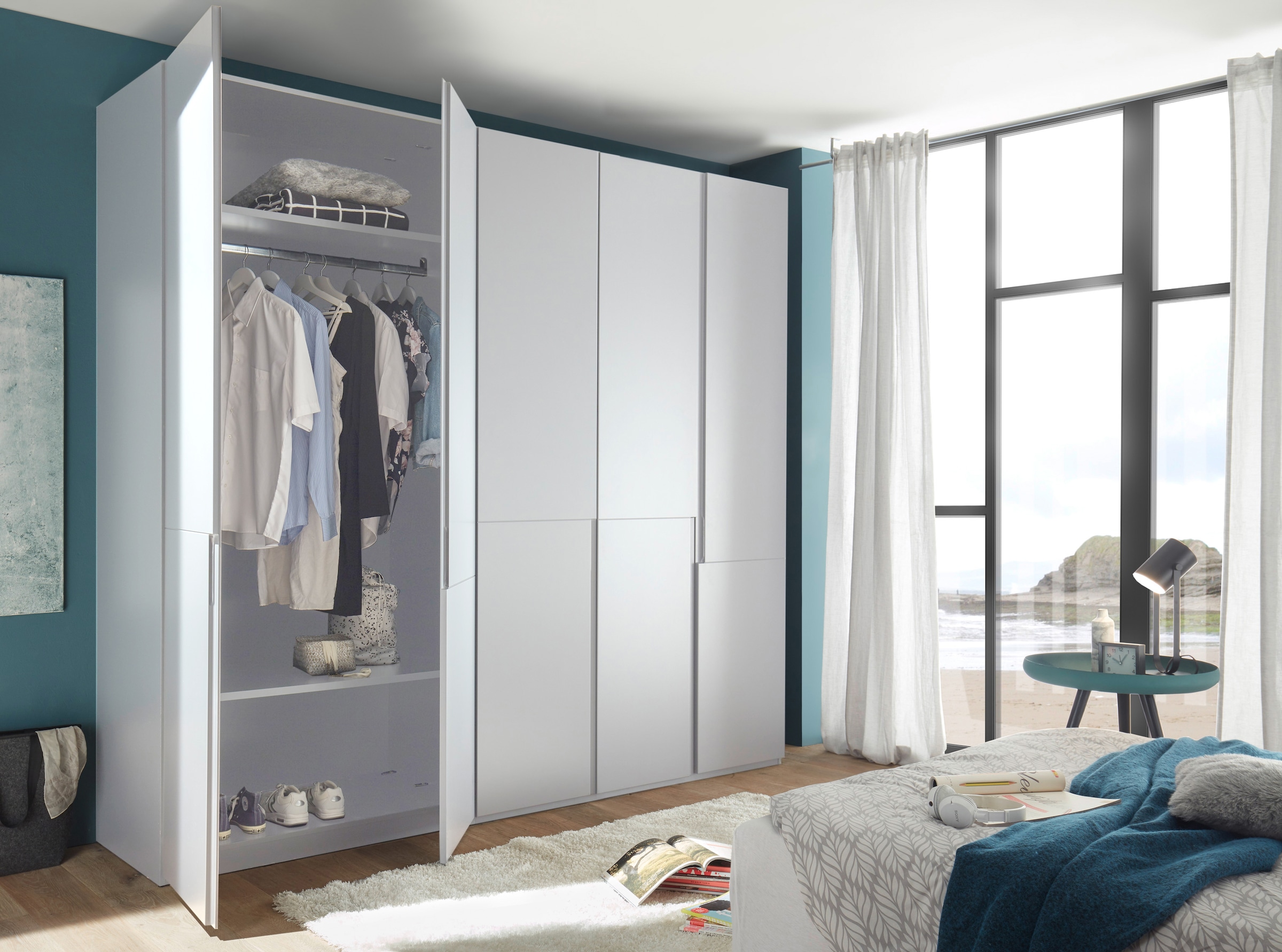 Schlafkontor Armoires à vêtements »Ineo« weiss matt, Schlafzimmerschrank wahlweise in 2 Grössen