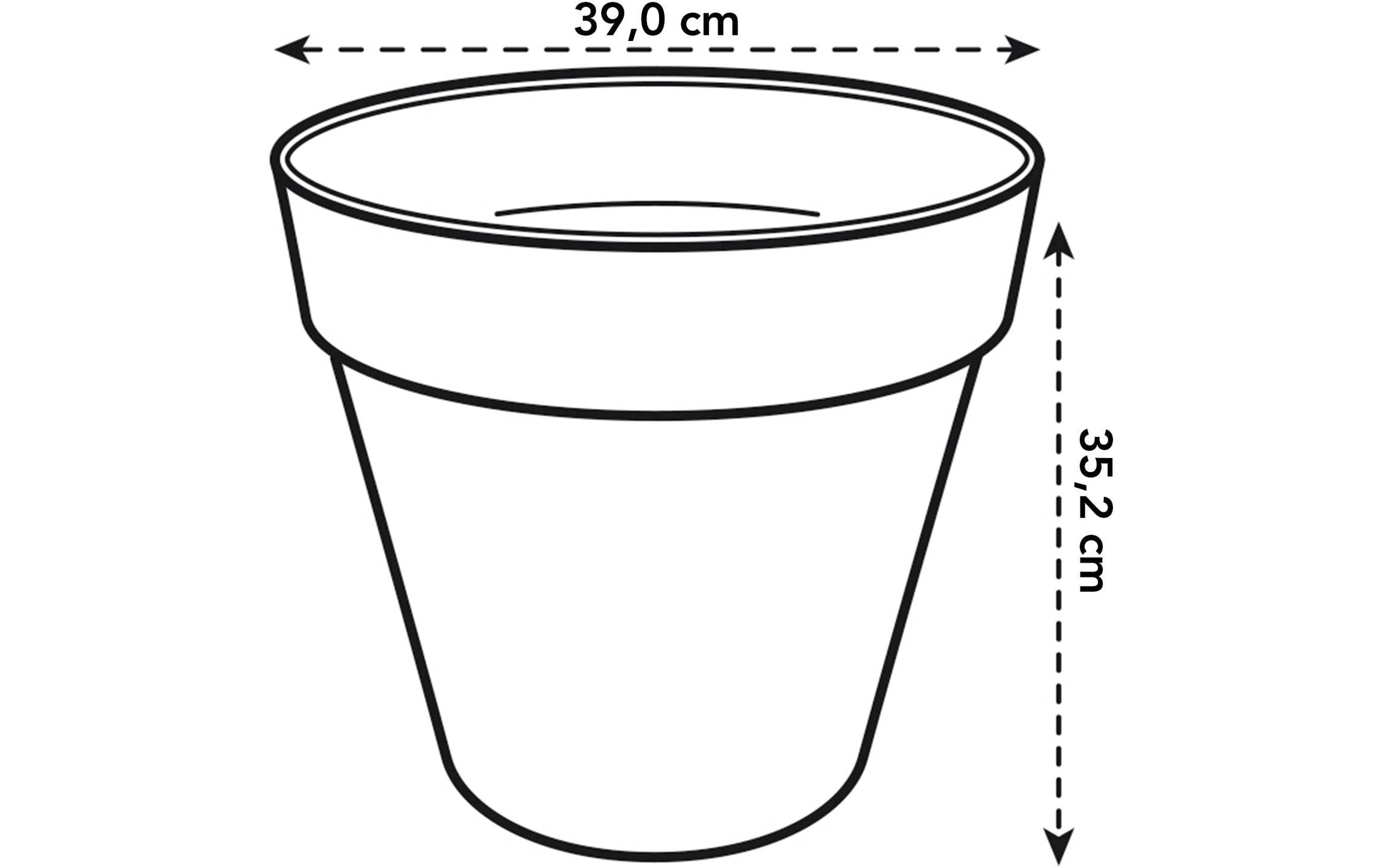 Elho Pot de fleurs »Loft Urban Rund Rollen 40 cm«