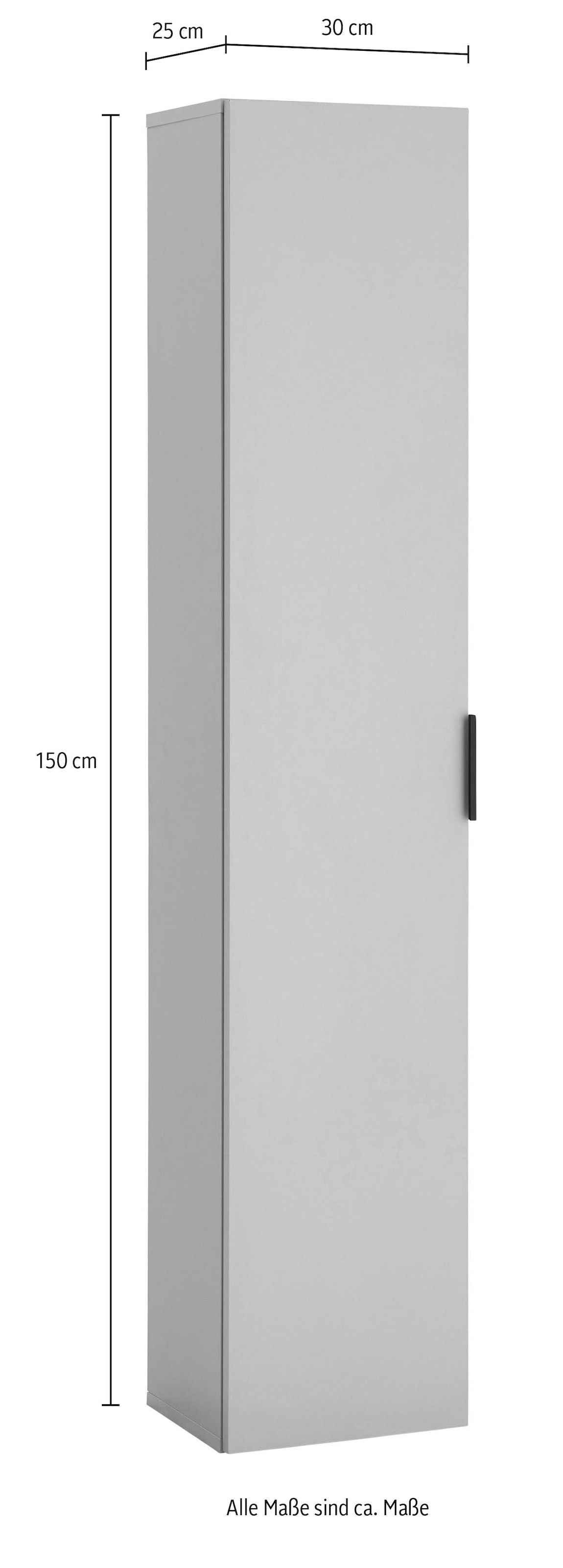 BASIC by Balculina Hochschrank »Nancy BxHxT 30x150x25 cm« 1 Stk. tlg. Breite 30 cm, hängend