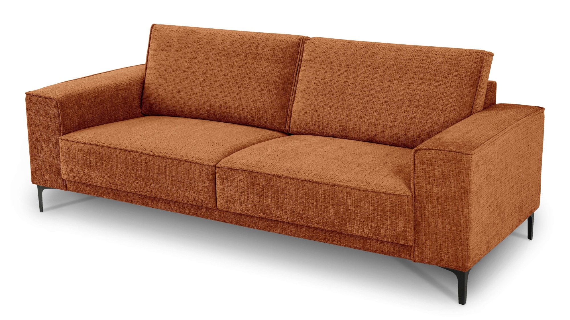GOODproduct 3-places »OLAND Chenille, Sofa, B: 224 cm, Skandi-Design« structure, tissu plat, microfibre de luxe, bouclé