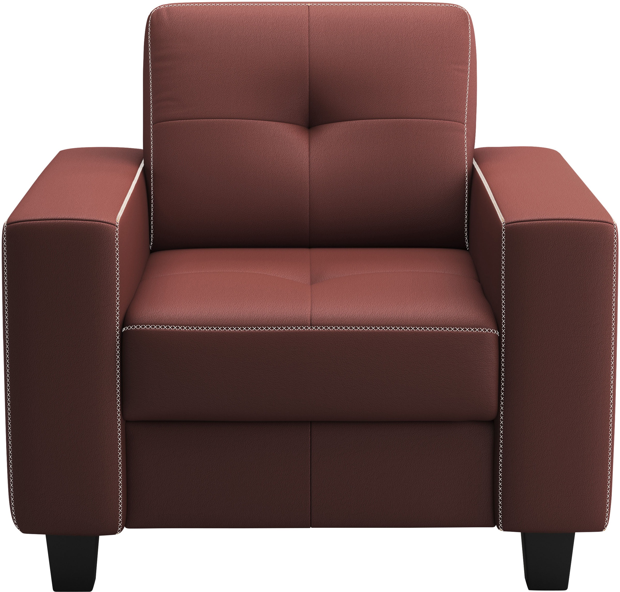 GOODproduct Sessel »Varese« Kreuznaht in beige
