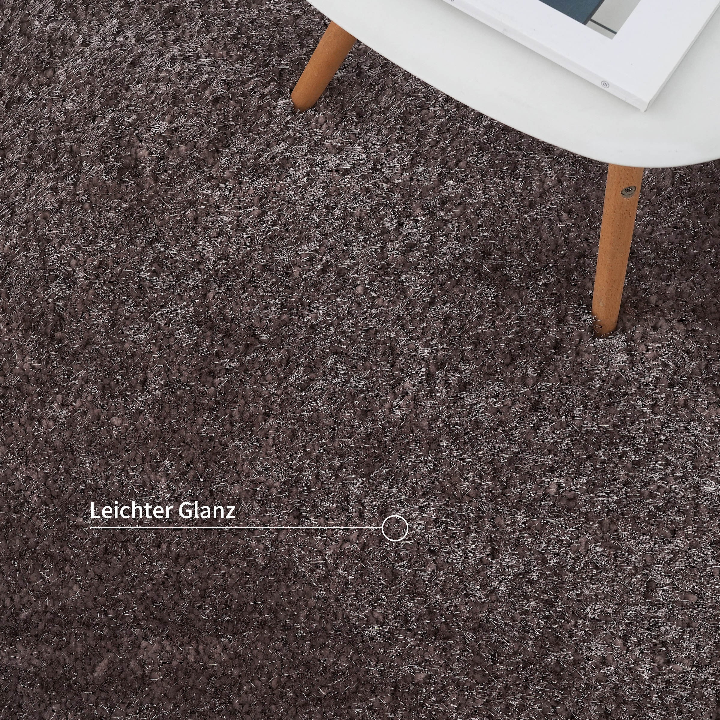 my home Hochflor-Läufer »Micro exclusiv Teppich, sehr hoher Flor, weich durch Mikrofaser« rechteckig 78 mm Höhe weich, Microfaser, unifarben, Schlafzimmer, Wohnzimmer, Esszimmer