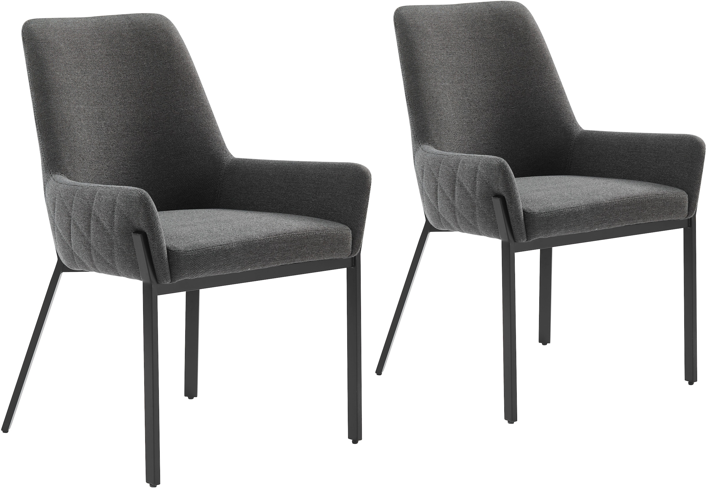 GOODproduct Stuhl »Lome« () 1 Stk.mit pflegeleichtem Webstoff Bezug, Metallgestell, Sitzhöhe 49 cm