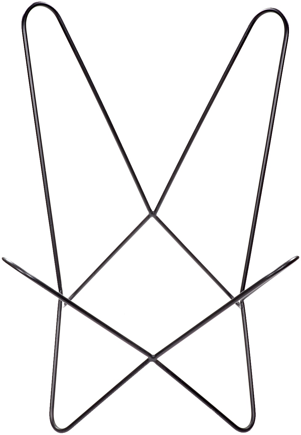 Kayoom 4-Fussstuhl »Schmetterling Stuhl Santiago, Schmetterlingsstuhl aus Leder« () 1 Stk.pflegeleicht, hochwertig, hochwertig verarbeitet, hoher Sitzkomfort