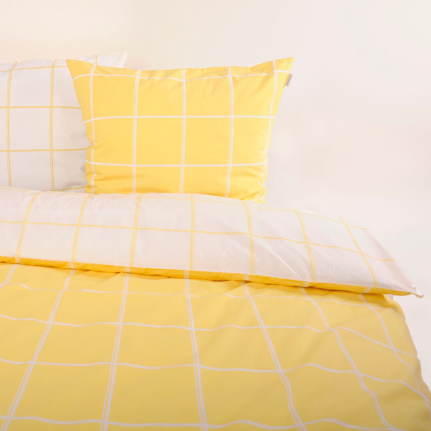 TOM TAILOR HOME Bettwäsche »LARGE CHECK in Gr. 135x200cm oder 155x220cm« 3 Stk. new bedroom, gewebtes Label