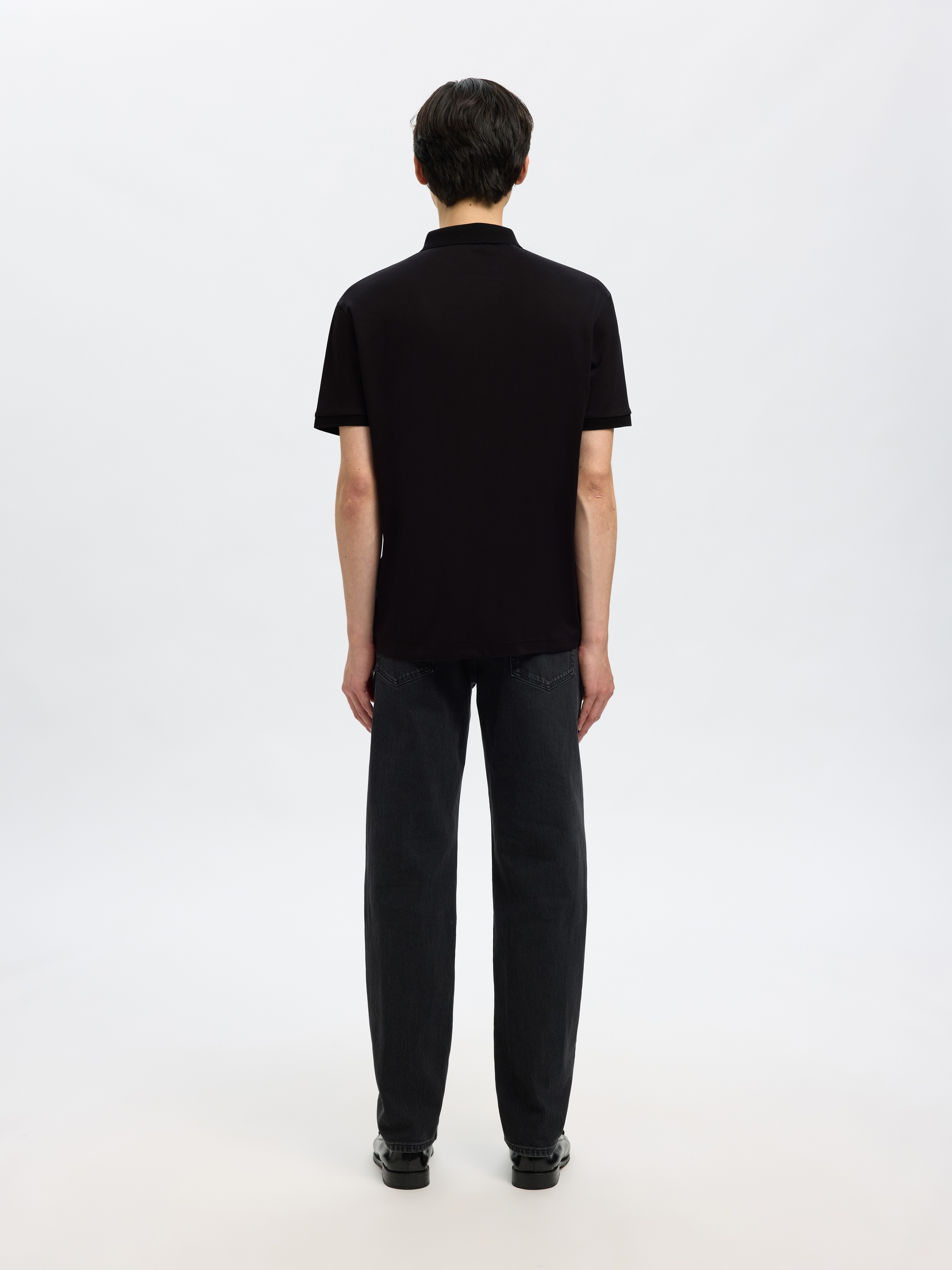 SELECTED Polo »SLHFAVE ZIP SS POLO NOOS« Baumwollmischung, regular fit