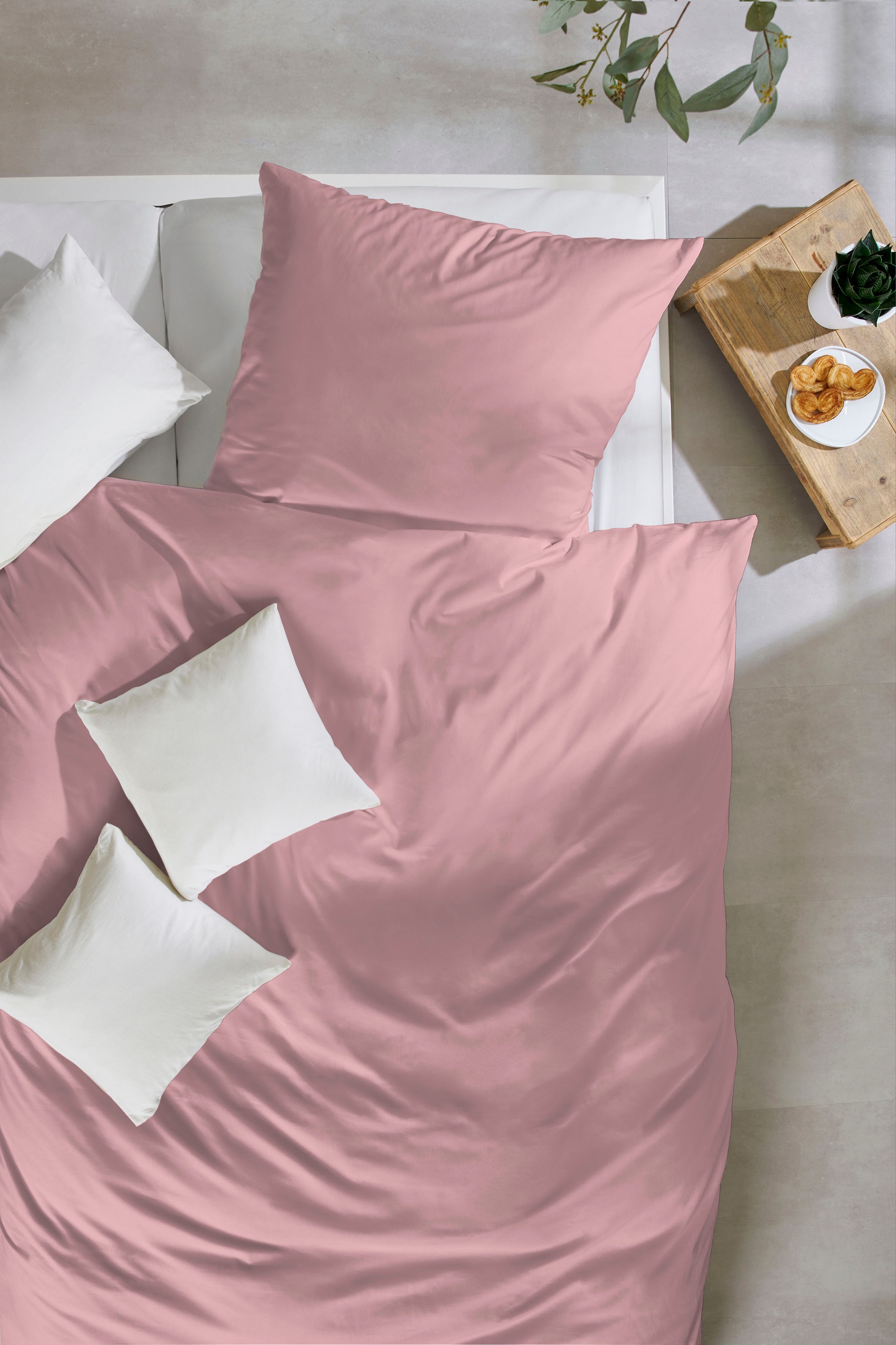Primera Bettwäsche »Uni Baumwolle« 2 Stk. tlg. im modernen Uni-Look