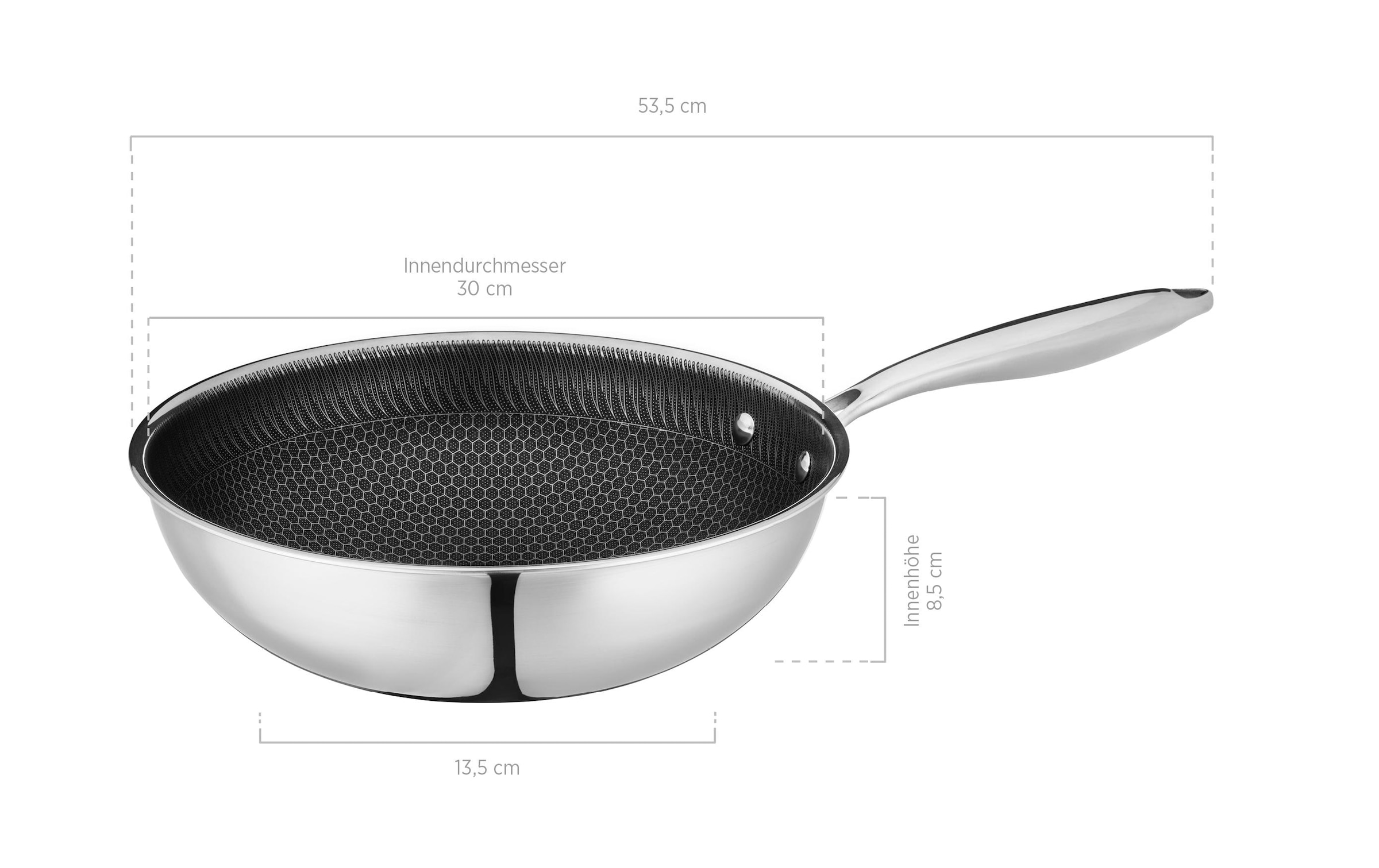 MÄSER Wok »HESTIA 30 cm« Edelstahl 18/10 1 pièces tlg.