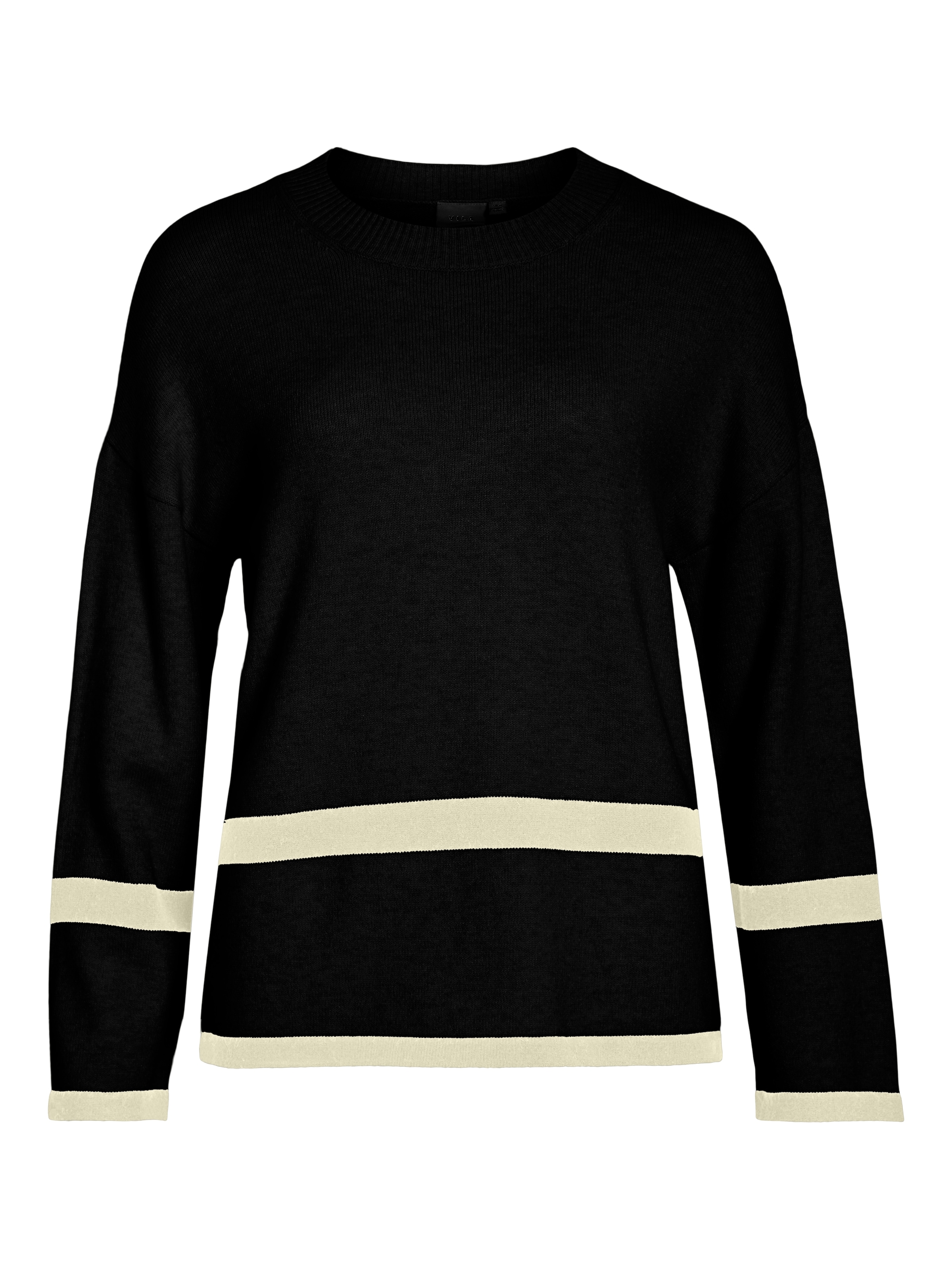 Vila Pull à col rond »VIRIL O-NECK OVERSIZE L/S KNIT TOP- NOOS« Materialmix, oversize