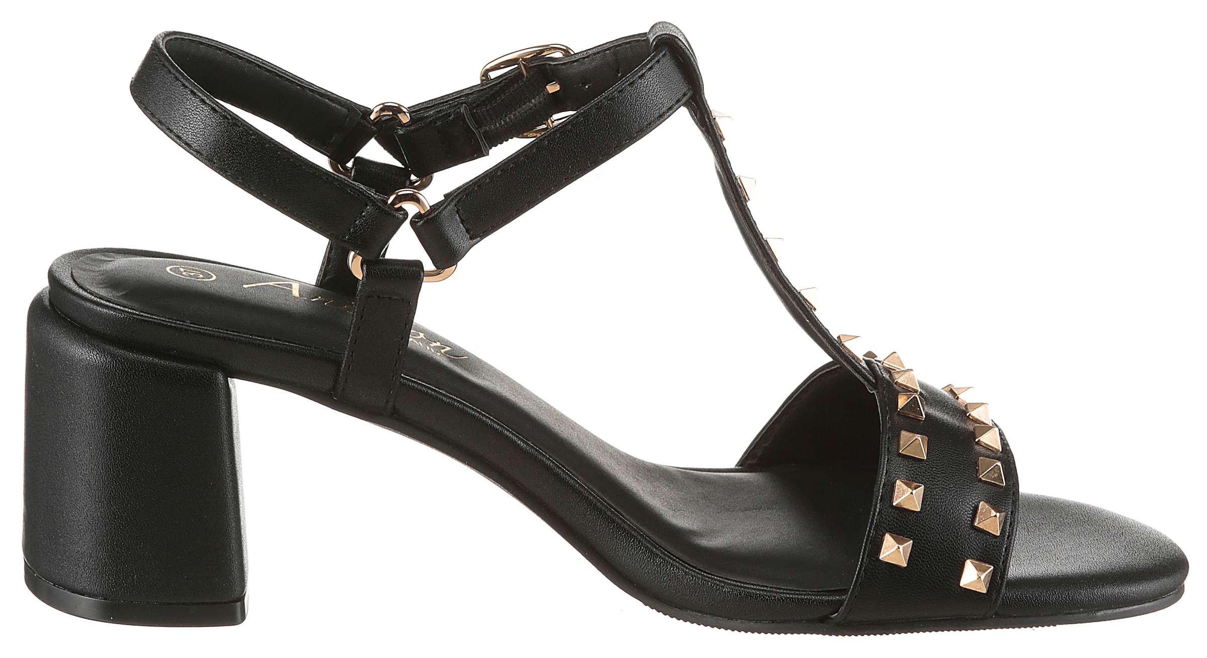 Aniston SHOES Riemchensandalette  Sommerschuh, Blockabsatz, Nietenverzierung - NEUE KOLLEKTION