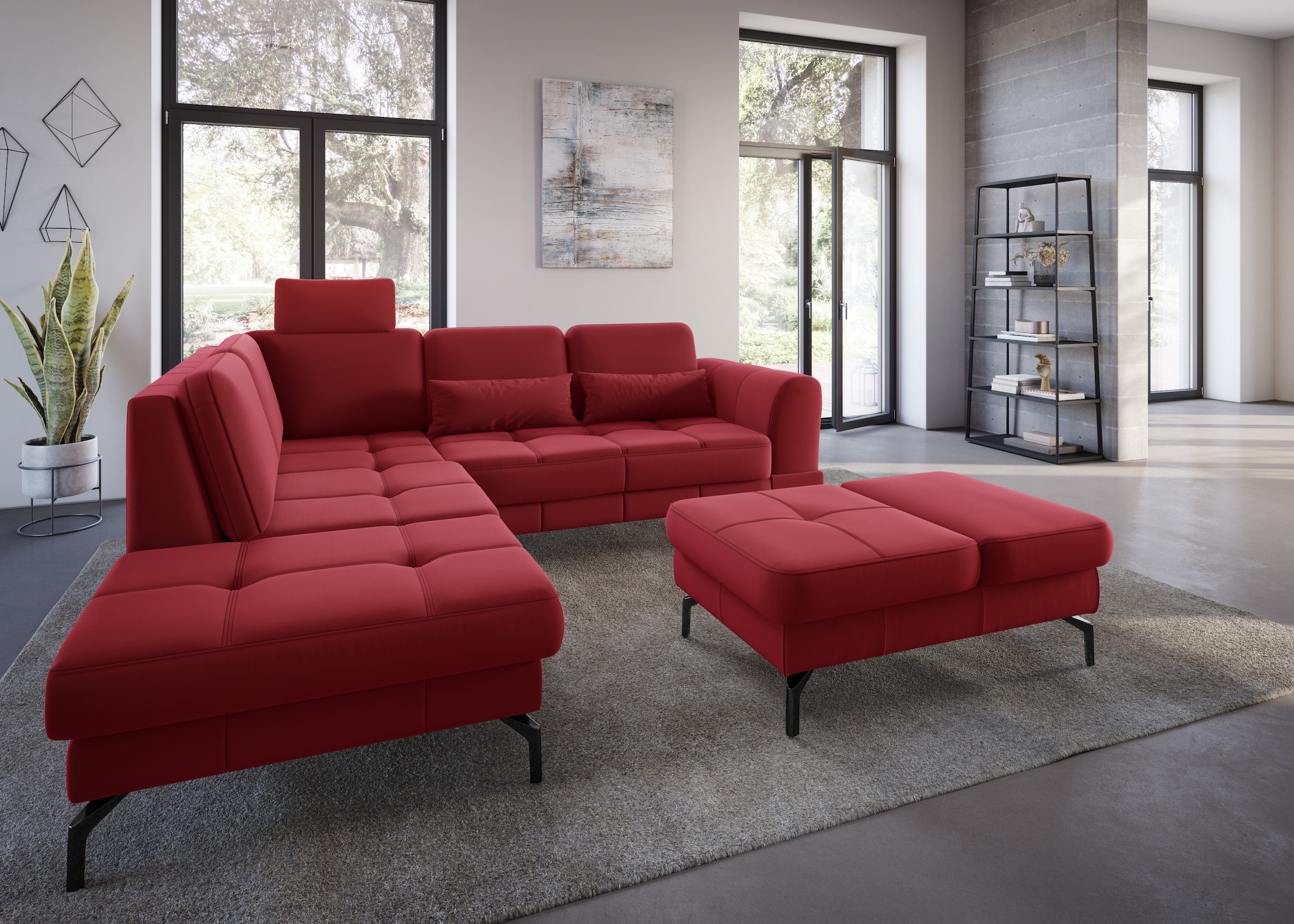 sit&more Hocker »Bendigo« mit Klappfunktion, Bodenfreiheit 15 cm, wahlweise in 2 Fussfarben