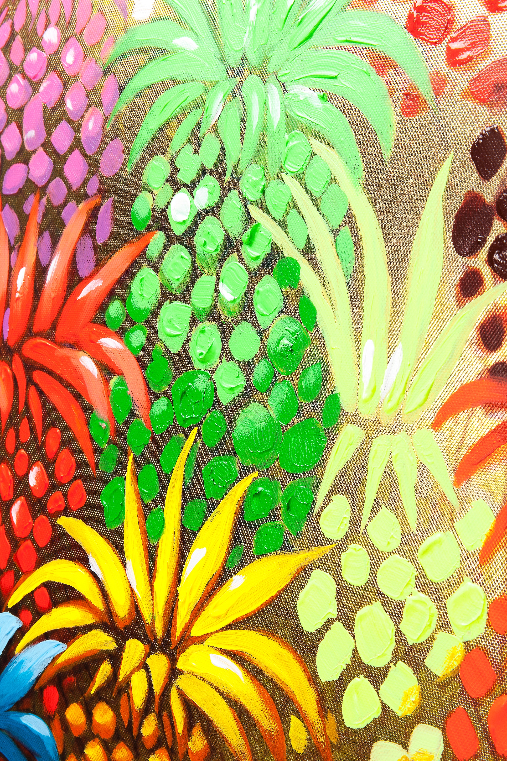 Kare Design Leinwandbild »Flower Elefant 50x40cm« 1, 