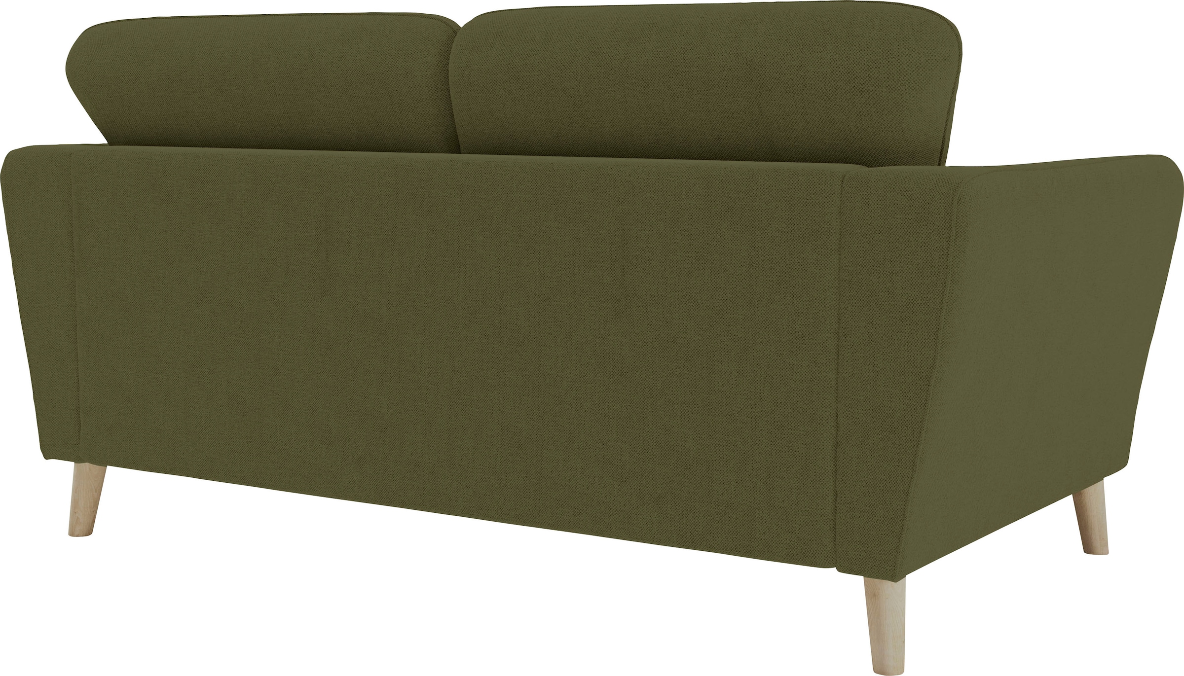 GOODproduct 2-Sitzer »MARSEILLE Kompaktsofa 170 cm, Cord, Flachgewebe, Struktur, Webstoff« mit Massivholzbeinen aus Eiche, verschiedene Bezüge und Farbvarianten