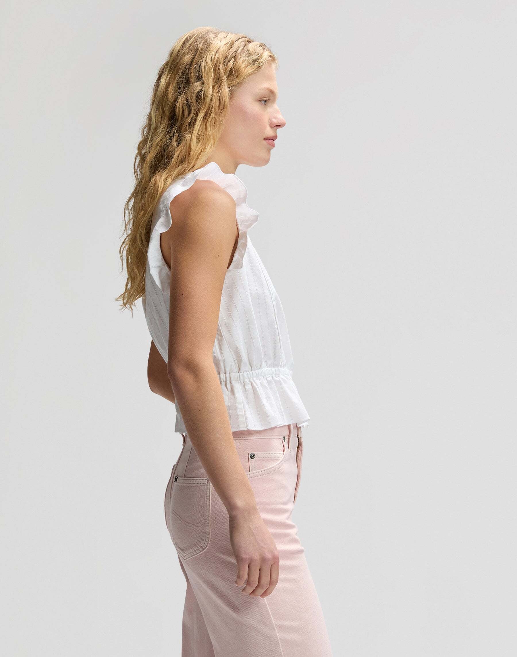 Lee® Kurzarmbluse »Lee Kurzarmbluse Ruffle Sleeve«