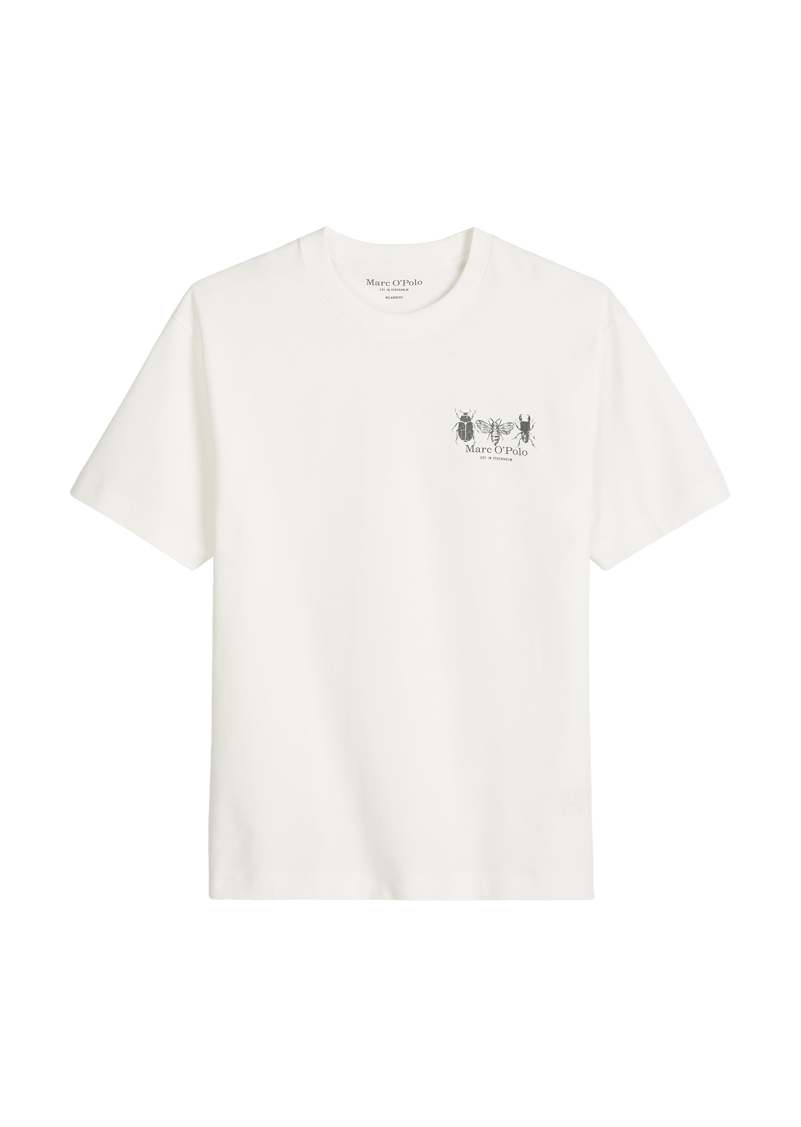 Marc O'Polo T-shirt coupe loose fit avec imprimés d'insectes des deux côtés