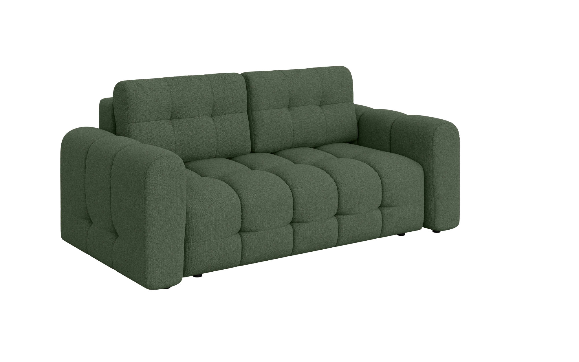 GOODproduct 2-places »Manilla, trendige Steppung, 2 Rückenkissen, B/T/H 195/107/91 cm« mit Wellenunterfederung, in verschiedenen Materialien und Farben