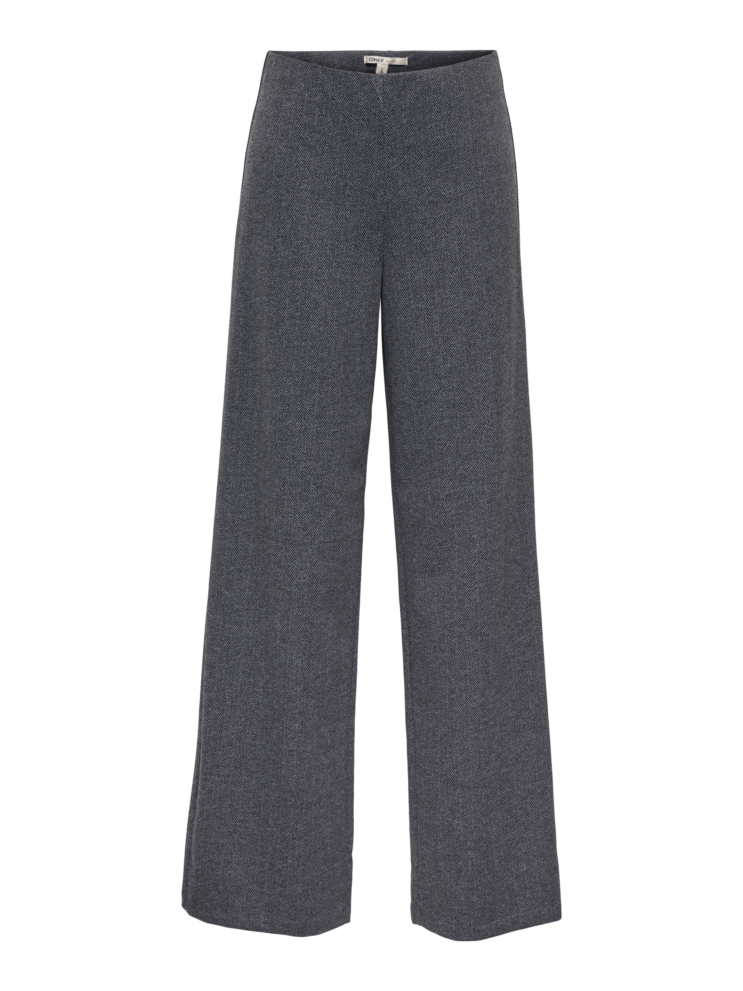 ONLY Pantalon de costume »ONLBREMEN MW HERRINGBONE WIDE PANT PNT«  mélange de matériaux
