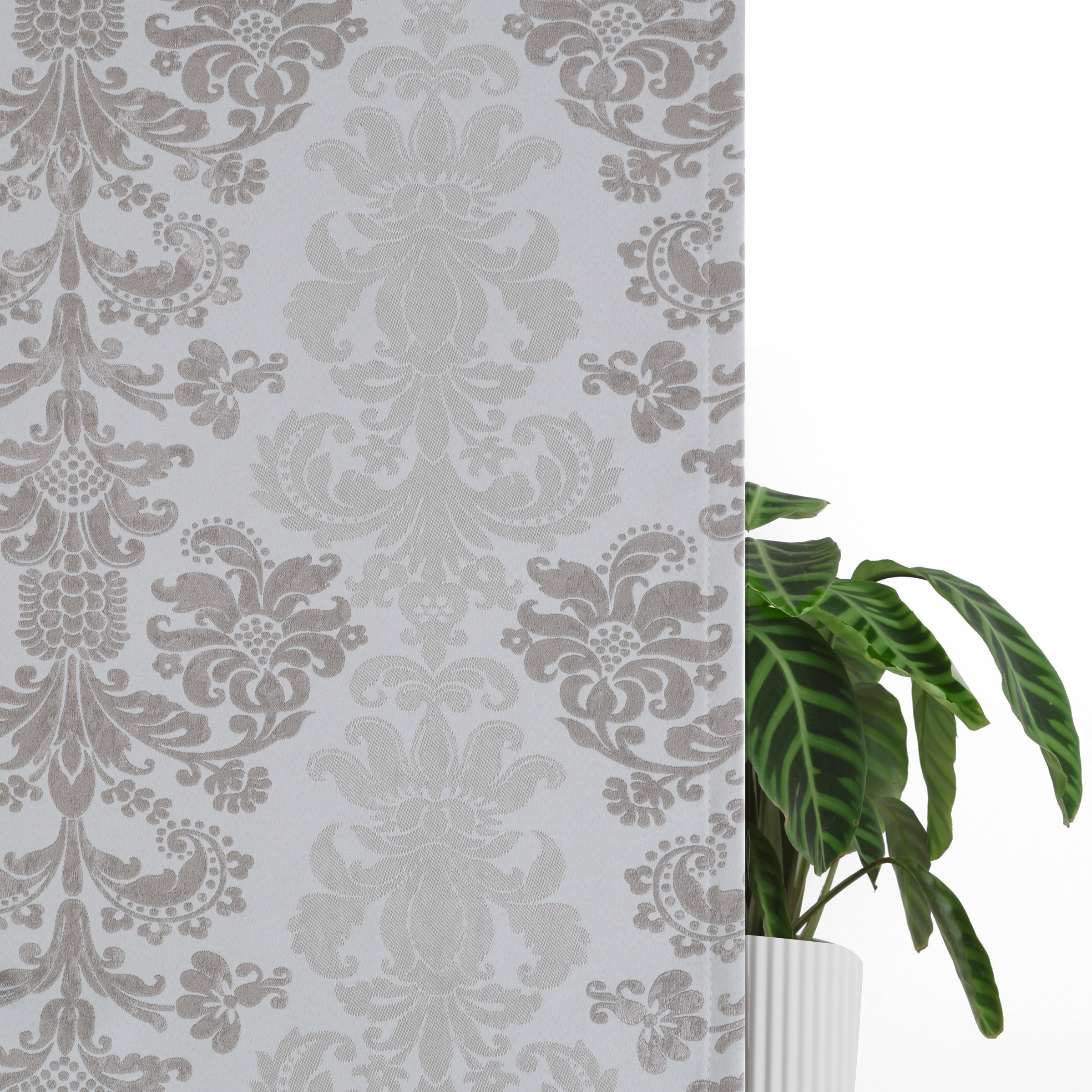 GOODproduct Rideau occultant »Mannfred« Œillet 1 cuis tlg. opaque, motif baroque, facile d'entretien, suspension à œillets