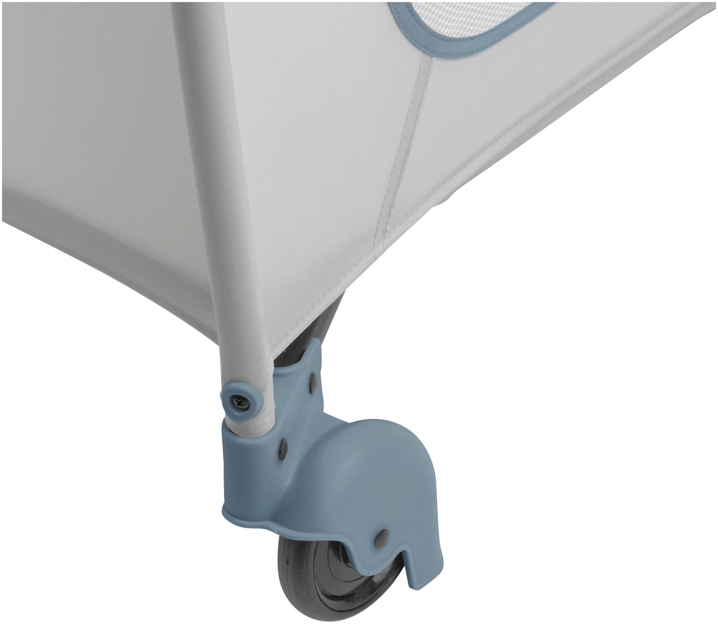 Hauck Baby-Reisebett »Sleep N Play Go Plus, Dusty  Blue« mit integrierten Rädern; Vorderausstieg