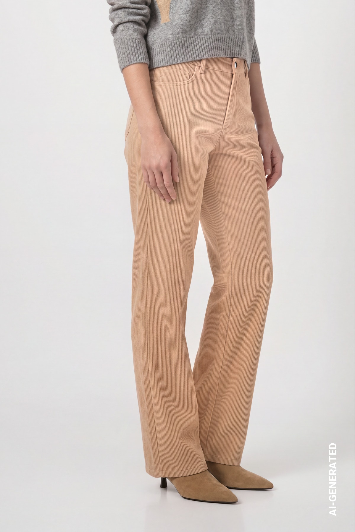 Monari Pantalon en velours côtelé »Hose Cord 78cm«  Regular fit mit praktischen Taschen