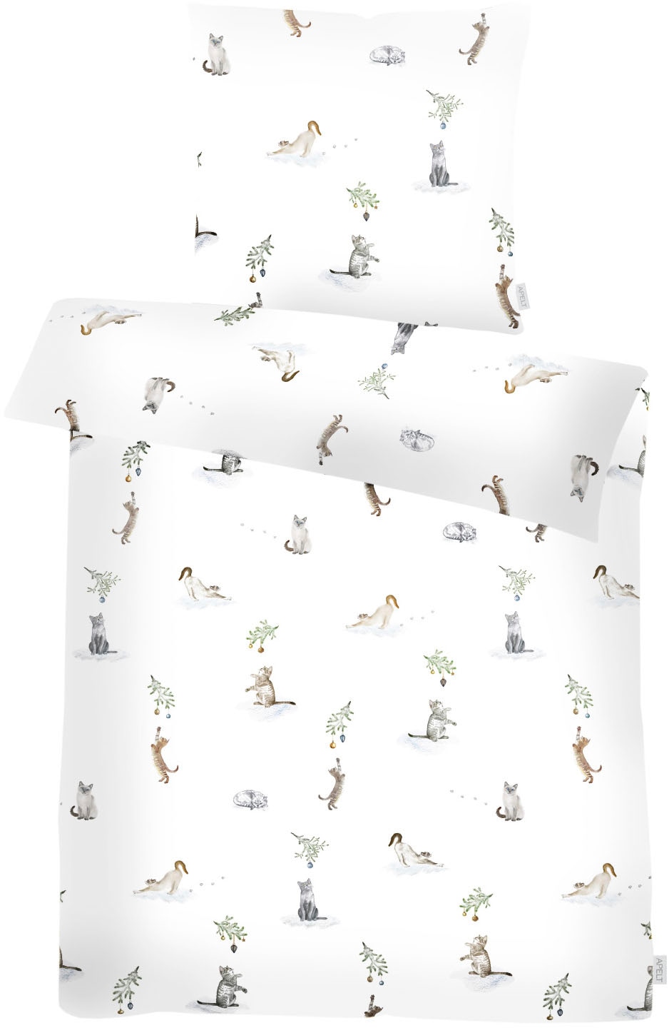 APELT Linge de lit »Cats« 2 cuis motifs chats