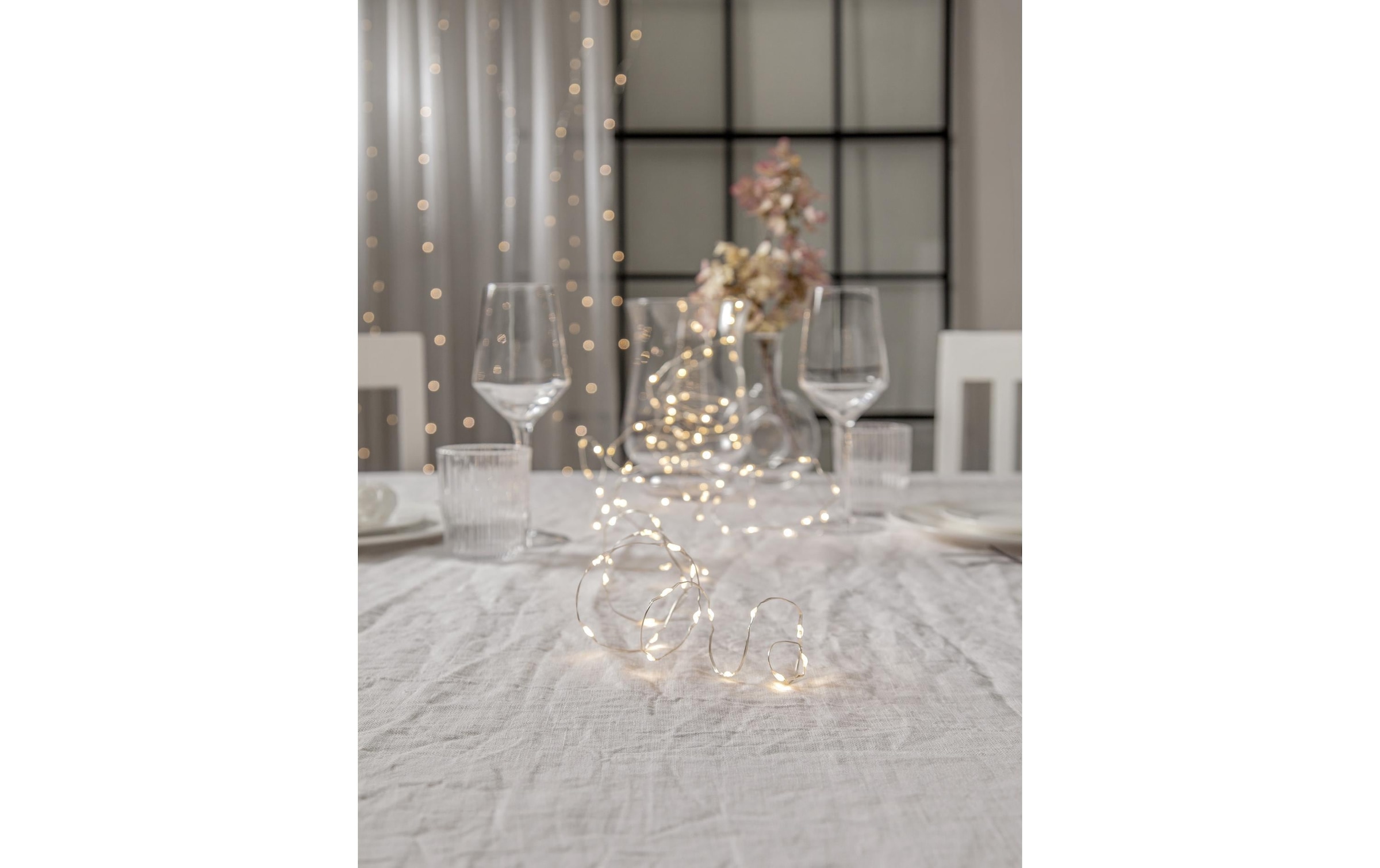   Guirlande lumineuse »Lichterkette Dew Drop IP20, Warmweiss, 100 LED«