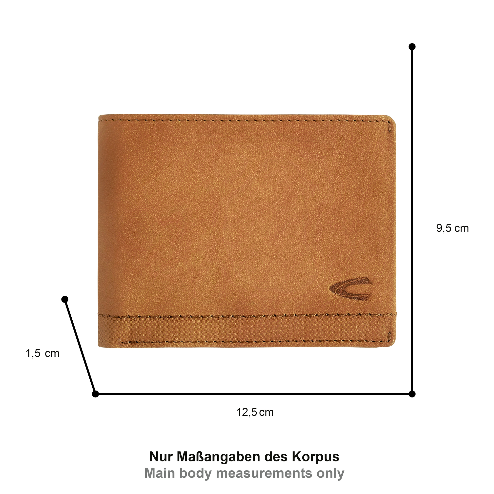 camel active Porte-monnaie »Nimbus« weich genarbtes Leder mit leicht abgesetzten Ziernähten, RFID Schutz