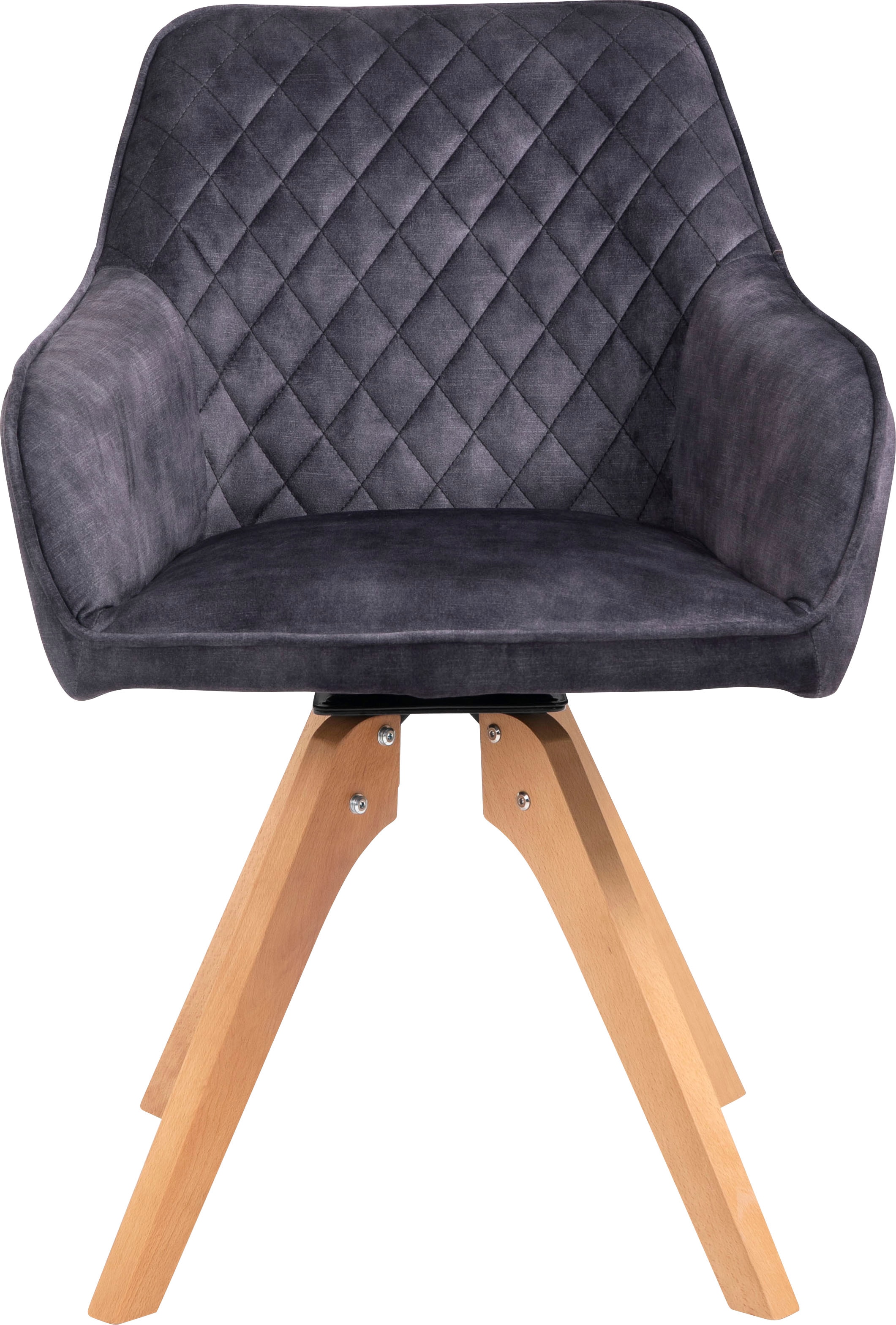 SalesFever Ensemble de salle à manger »Elegante Sitzgruppe« 5-teiliges Set: Samtverlour-Stühle und 160cm Tisch