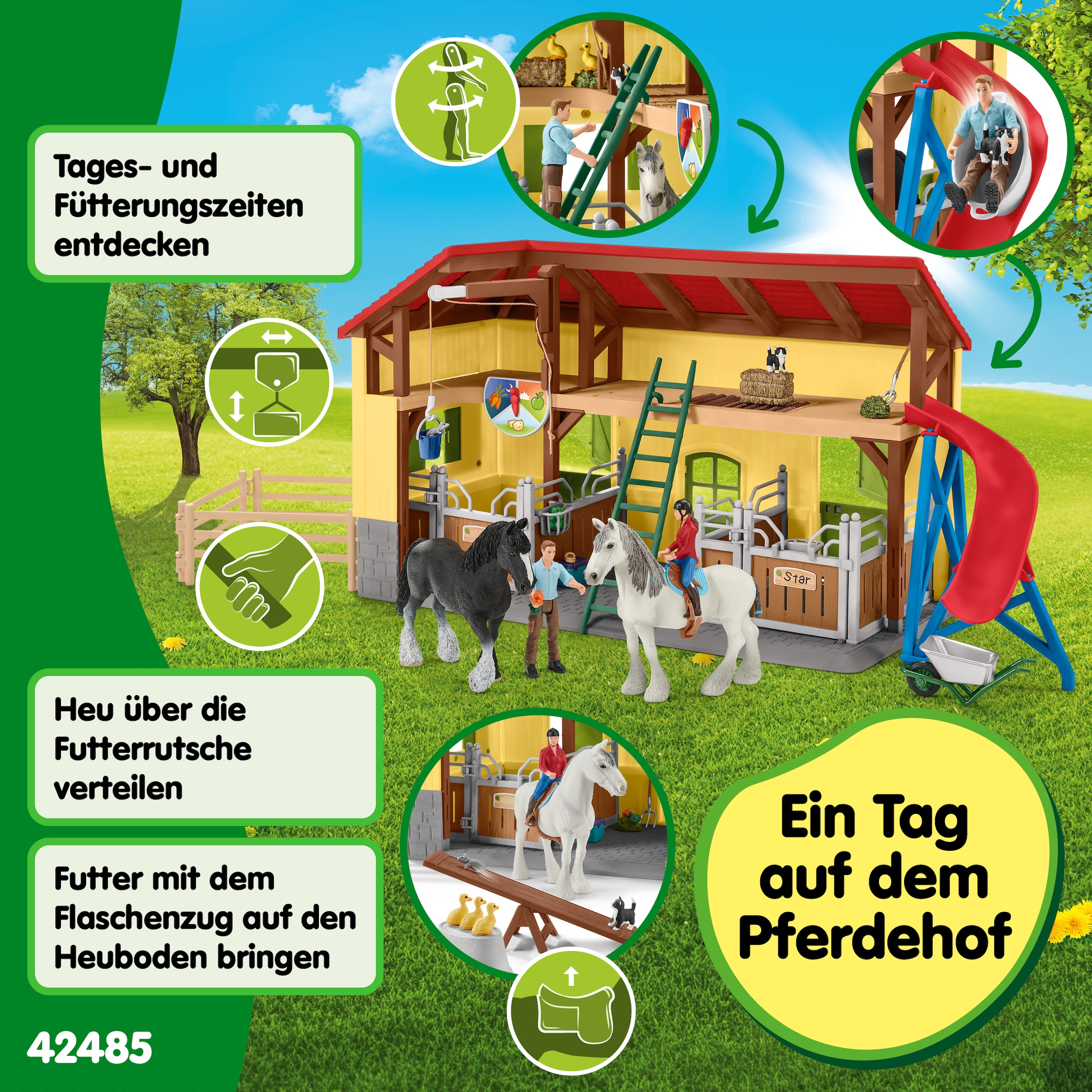 Schleich® Monde de jeu »FARM WORLD, Pferdestall (42485)«