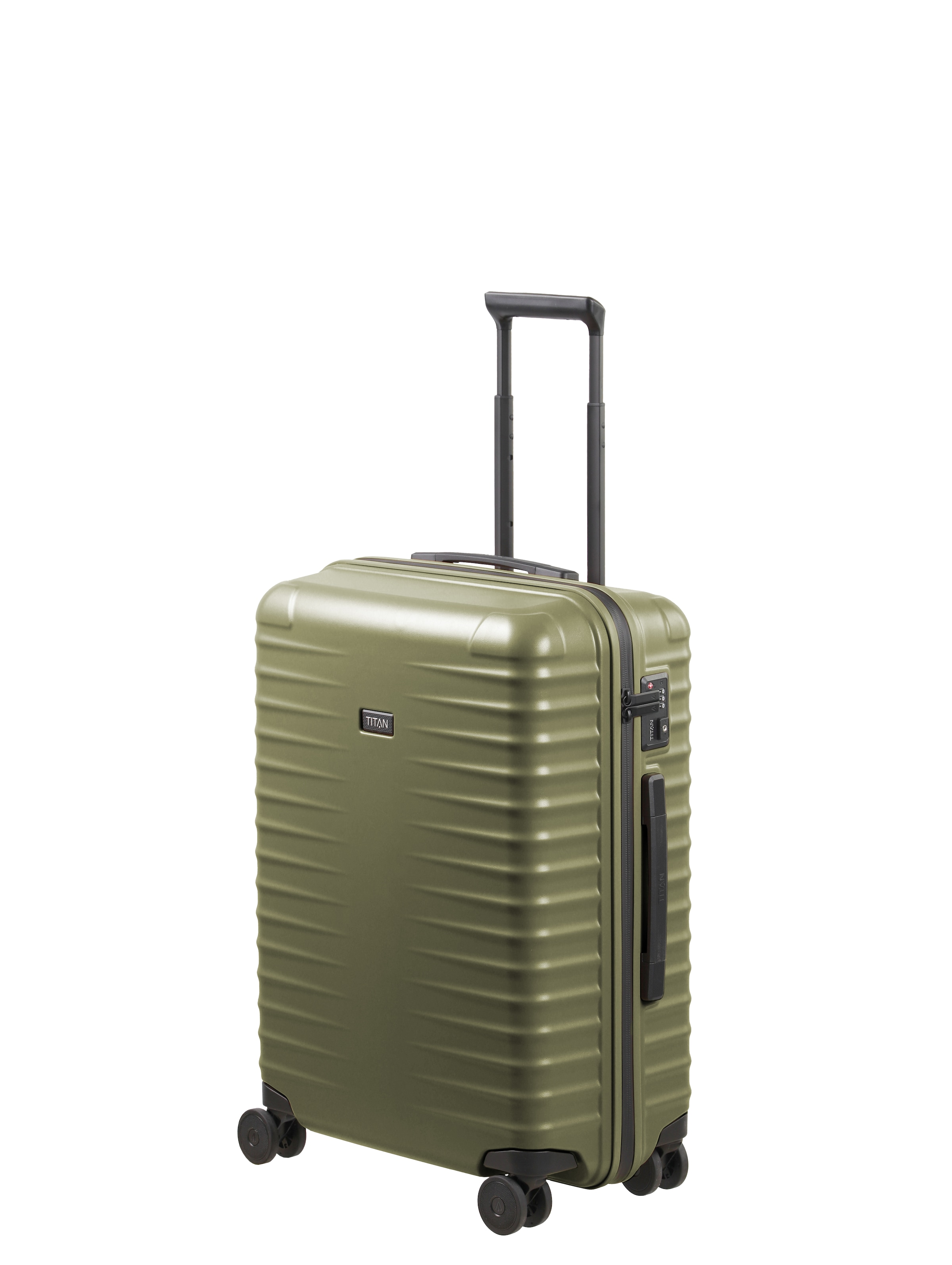 TITAN - Made in Germany Trolley »UPGRADE Koffer Hartschale« 68 litre 4 Rollen avec surface résistante aux rayures et compartimentation intérieure intelligente Taille M