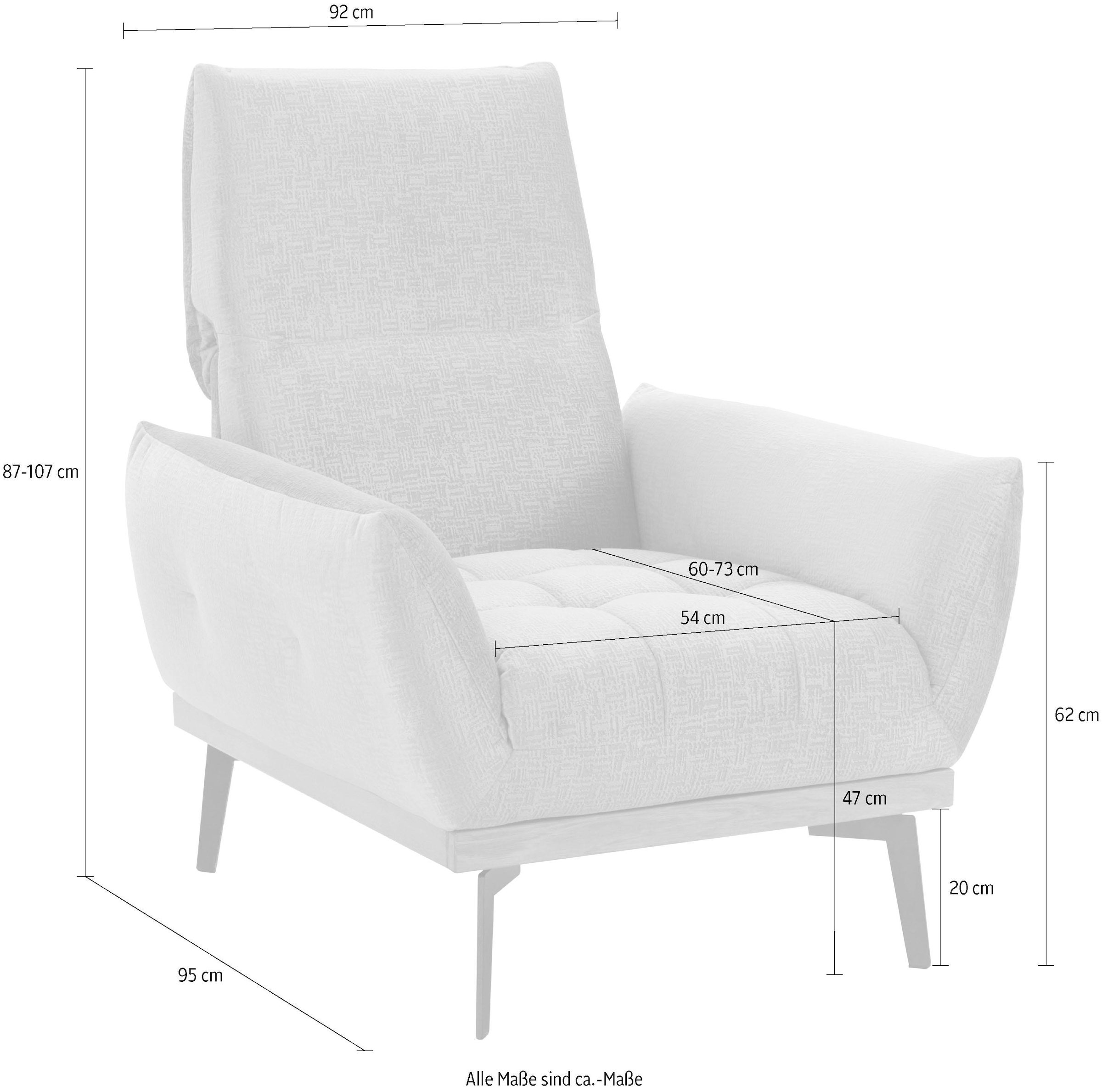 exxpo - sofa fashion Fauteuil »Palic, Loungesessel« inklusive Rückenverstellung