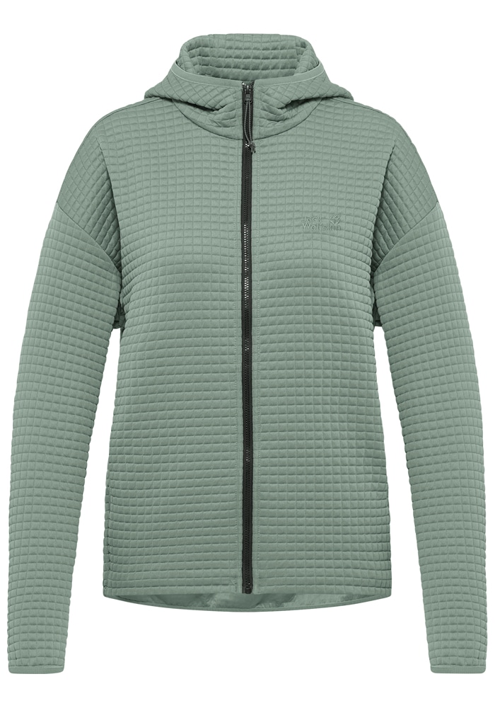 Jack Wolfskin Fleecejacke »MOGARI HOODED FZ W« mit Kapuze mit Kapuze, atmungsaktiv, leicht, pflegeleicht, schnell trocknend