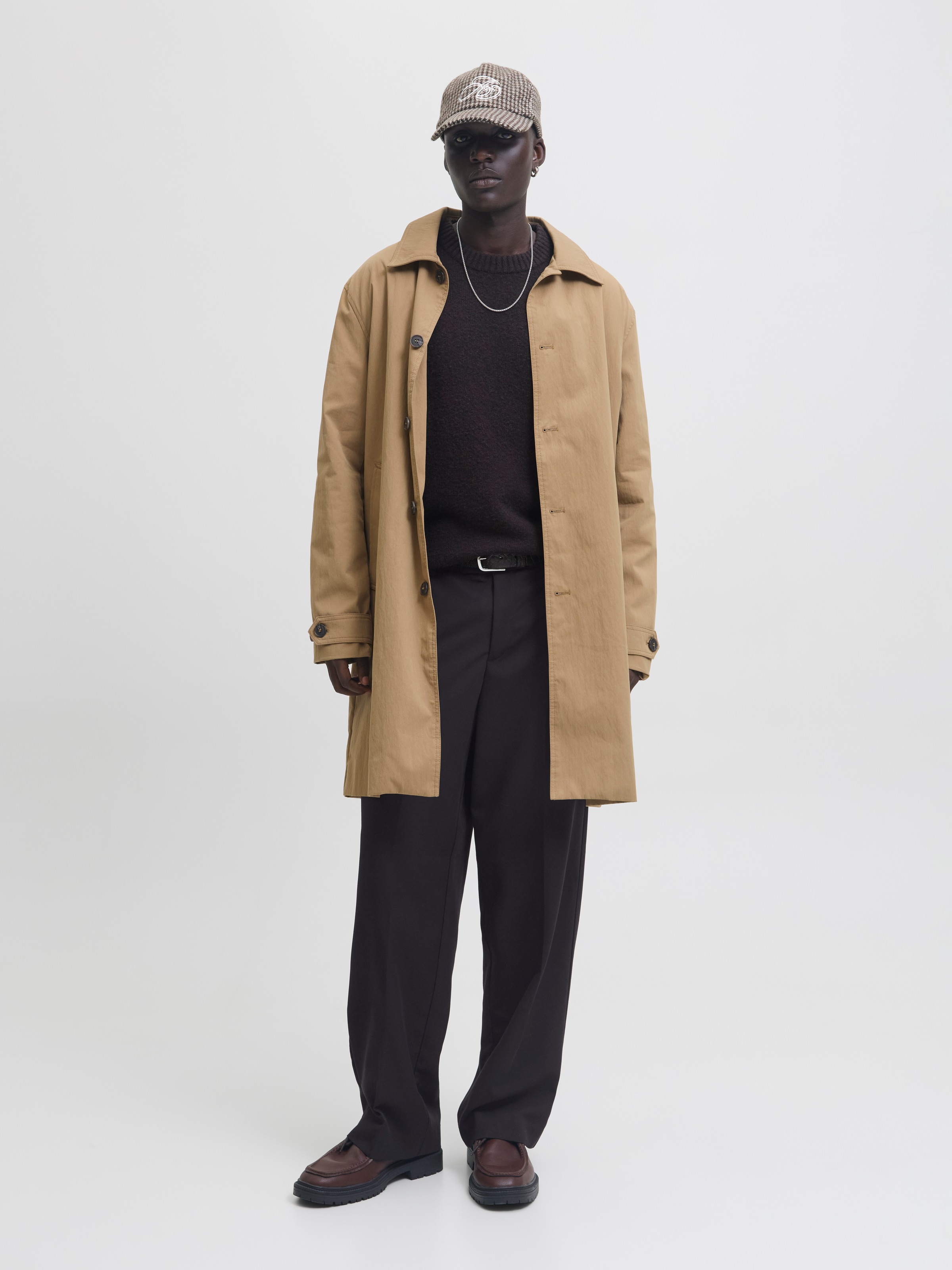 Jack & Jones Pantalon de costume »JPSTBILL TOBY CHINO NOOS«  Mélange de matières, coupe ample, taille basse