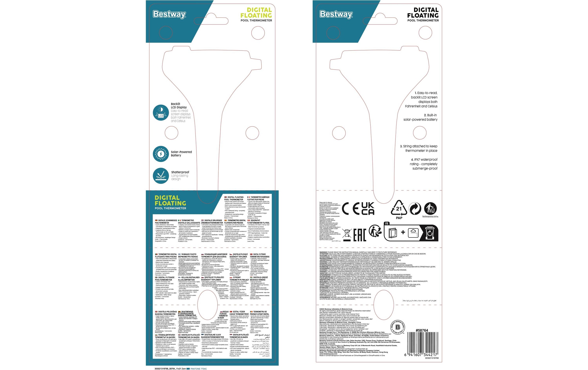 Bestway Schwimmthermometer