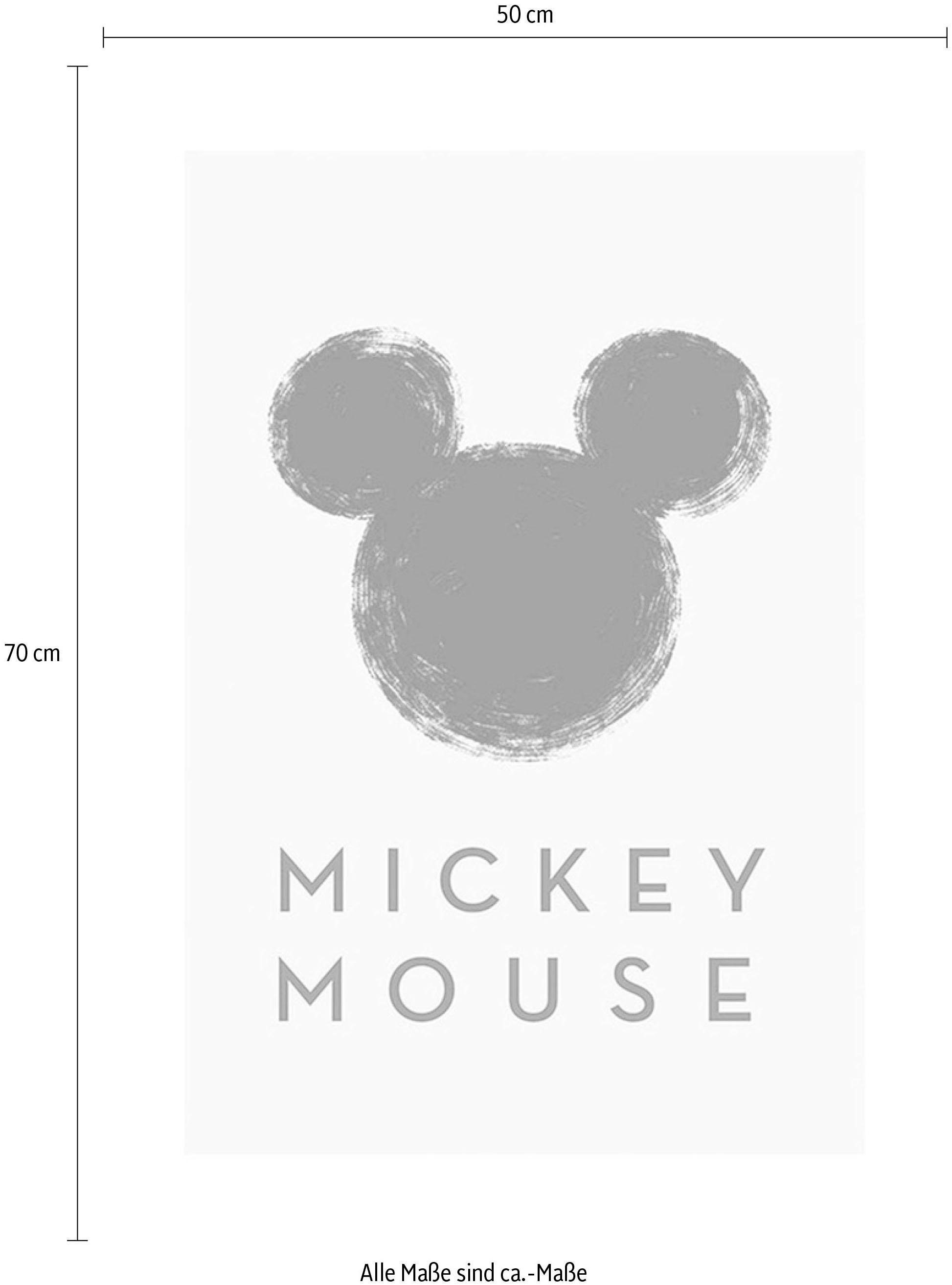 Komar Image »Mickey Mouse Silhouette« Disney 1 cuis tlg. tableau mural décoratif pour chambre d'enfant - sans cadre