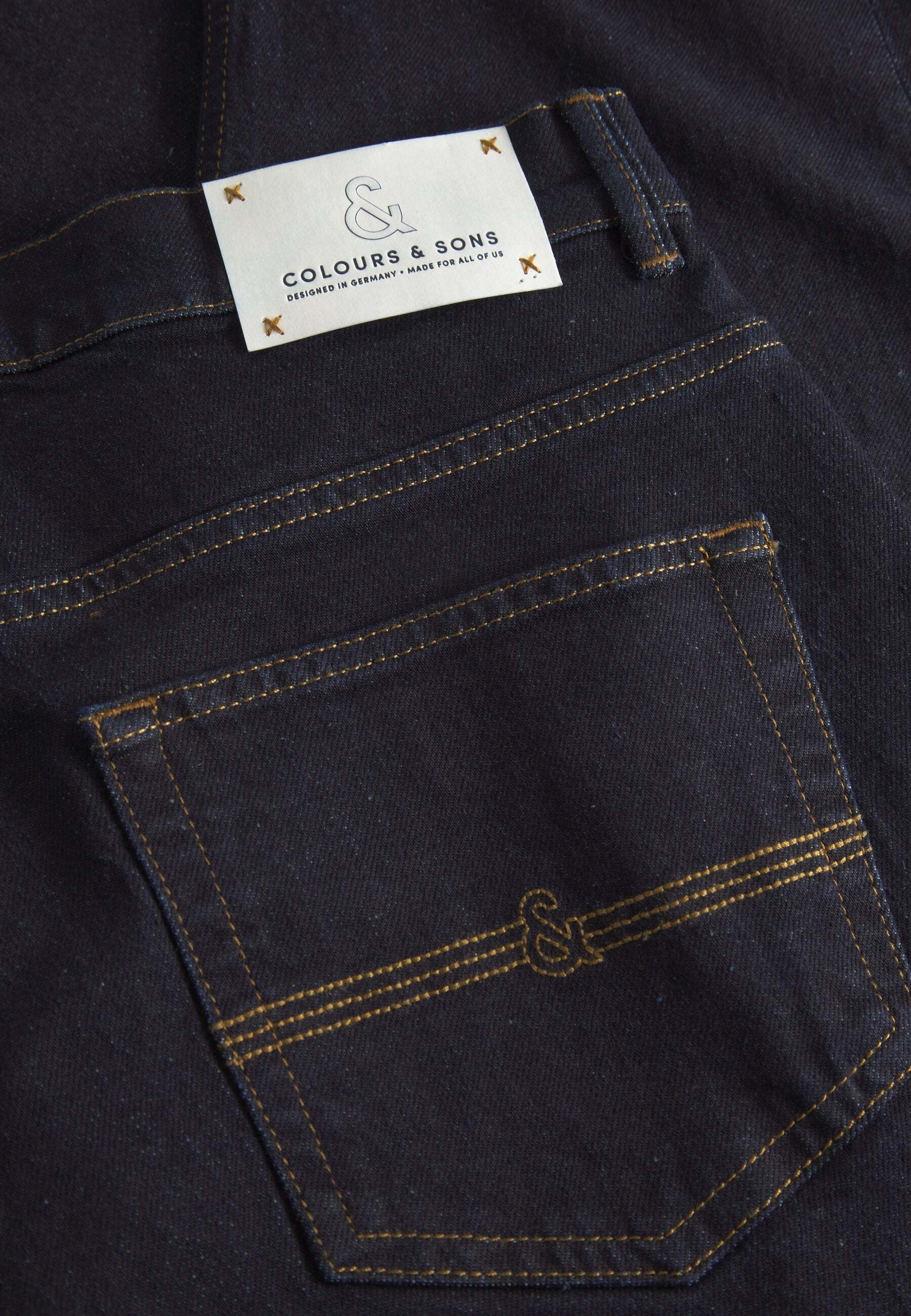 colours & sons Tapered-fit-Jeans »colours & sons Jeans Denim Cropped«