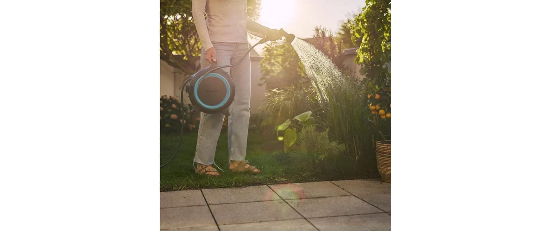 GARDENA Schlauchbox »Move, 12m Schlauch« Schlauchaufbewahrung