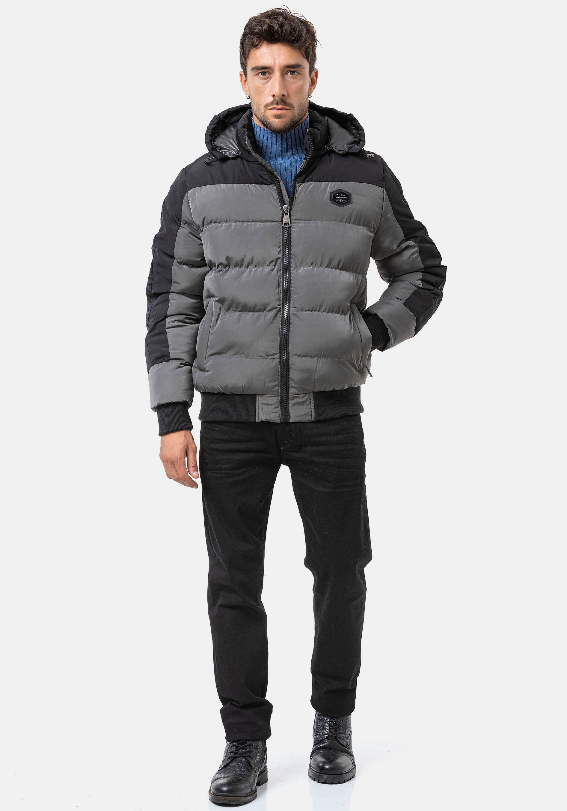 Cipo & Baxx Veste matelassée mit Kapuze