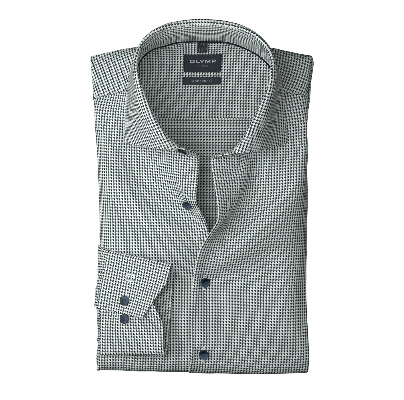 OLYMP Chemise d'affaires »Luxor modern fit« mit Muster, Modern Fit, Royla-Kentkragen