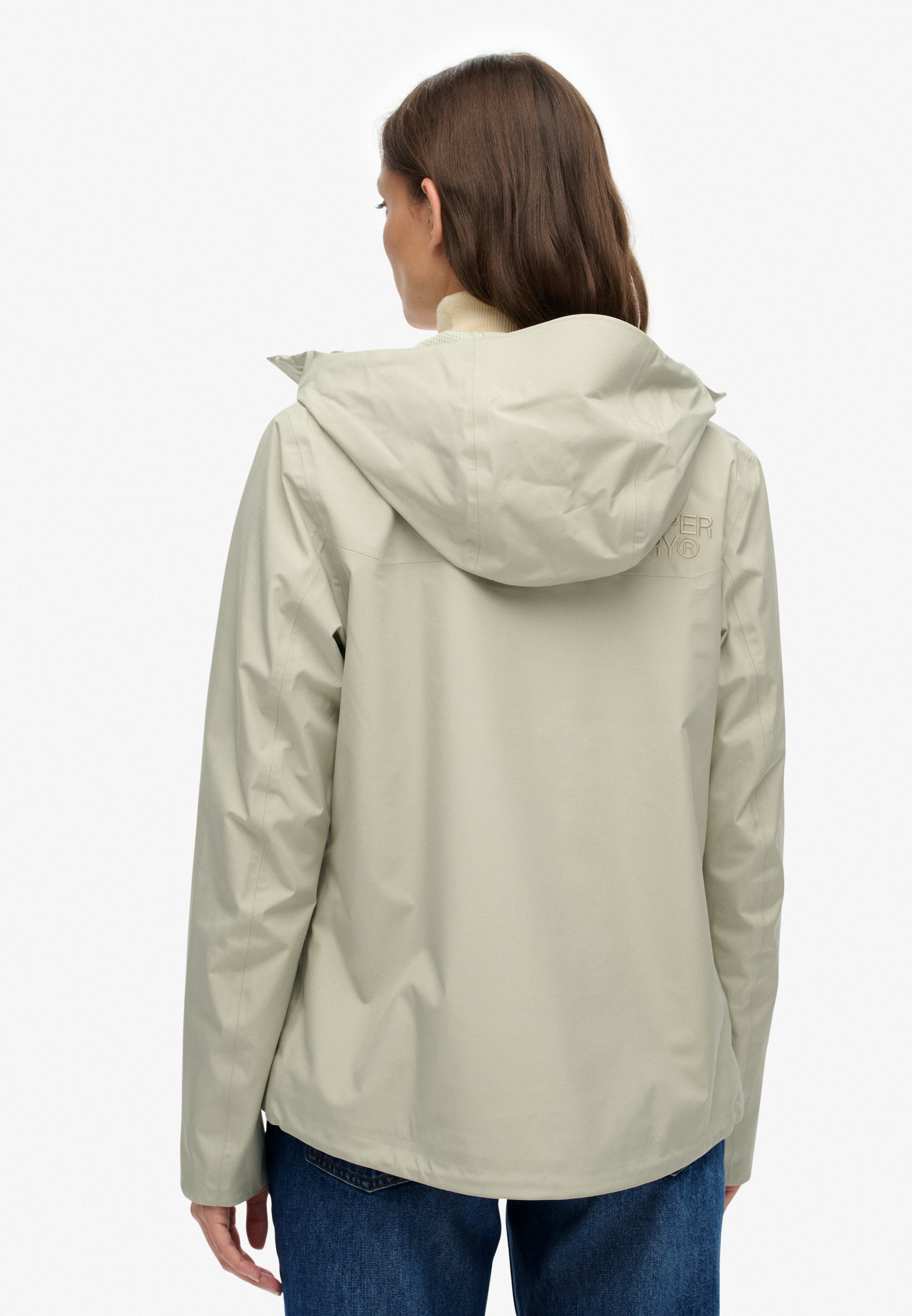 Superdry Outdoorjacke »WATERPROOF JACKET« mit Kapuze Wasserdicht (Säule wird nachgereicht)