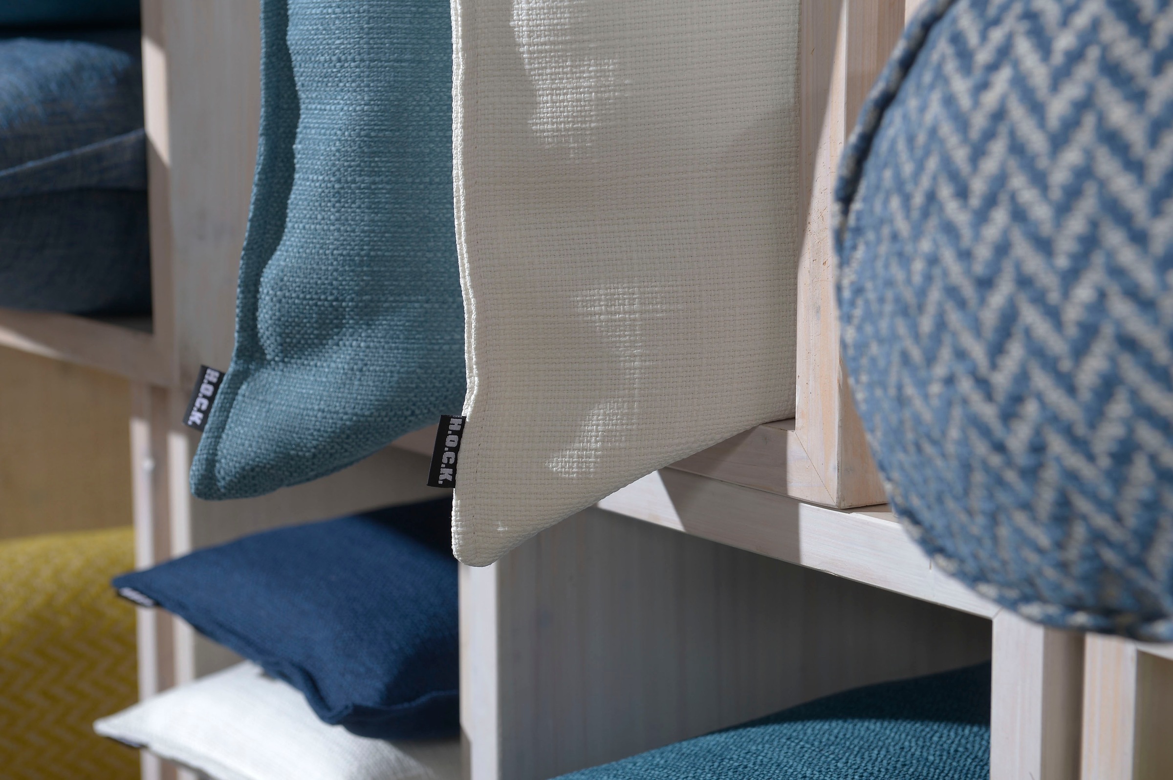 H.O.C.K. Dekokissen »Mali« einfarbig, Kissenhülle mit Füllung, 1 Stück