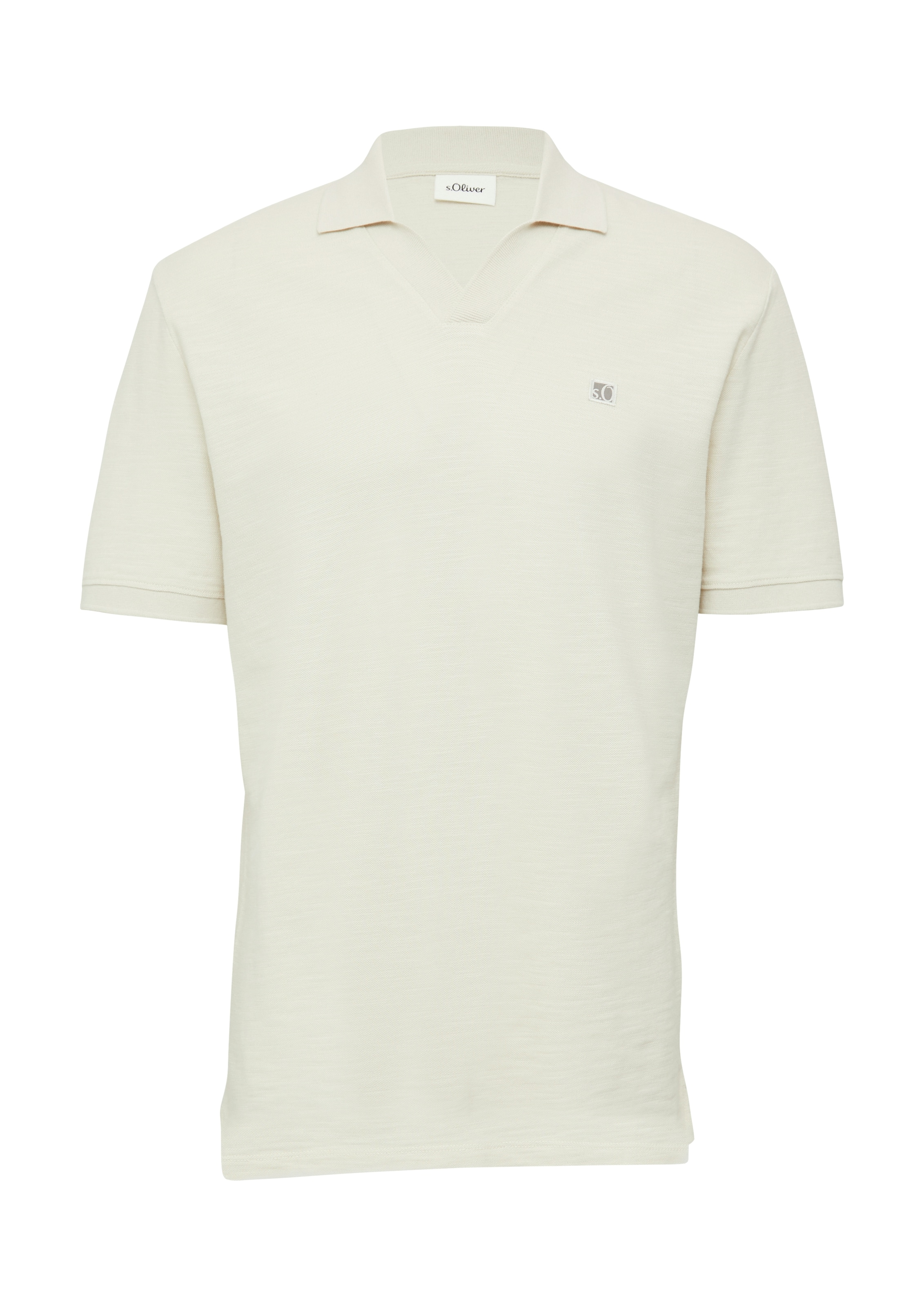s.Oliver Poloshirt mit Logo Stickerei