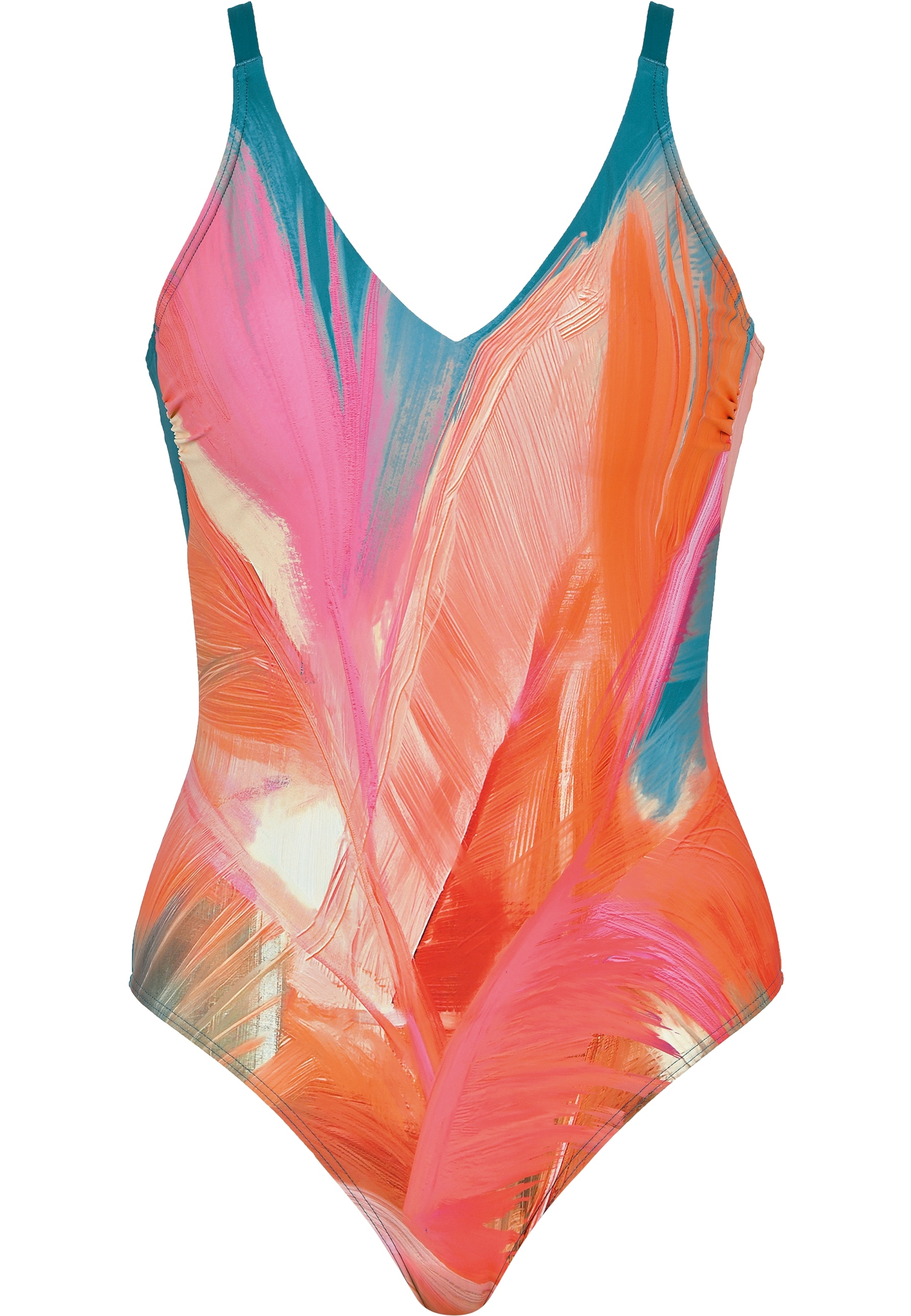 Naturana Maillot de bain »Calypso« Col en V, effet plume, confortable, à la mode, à motifs