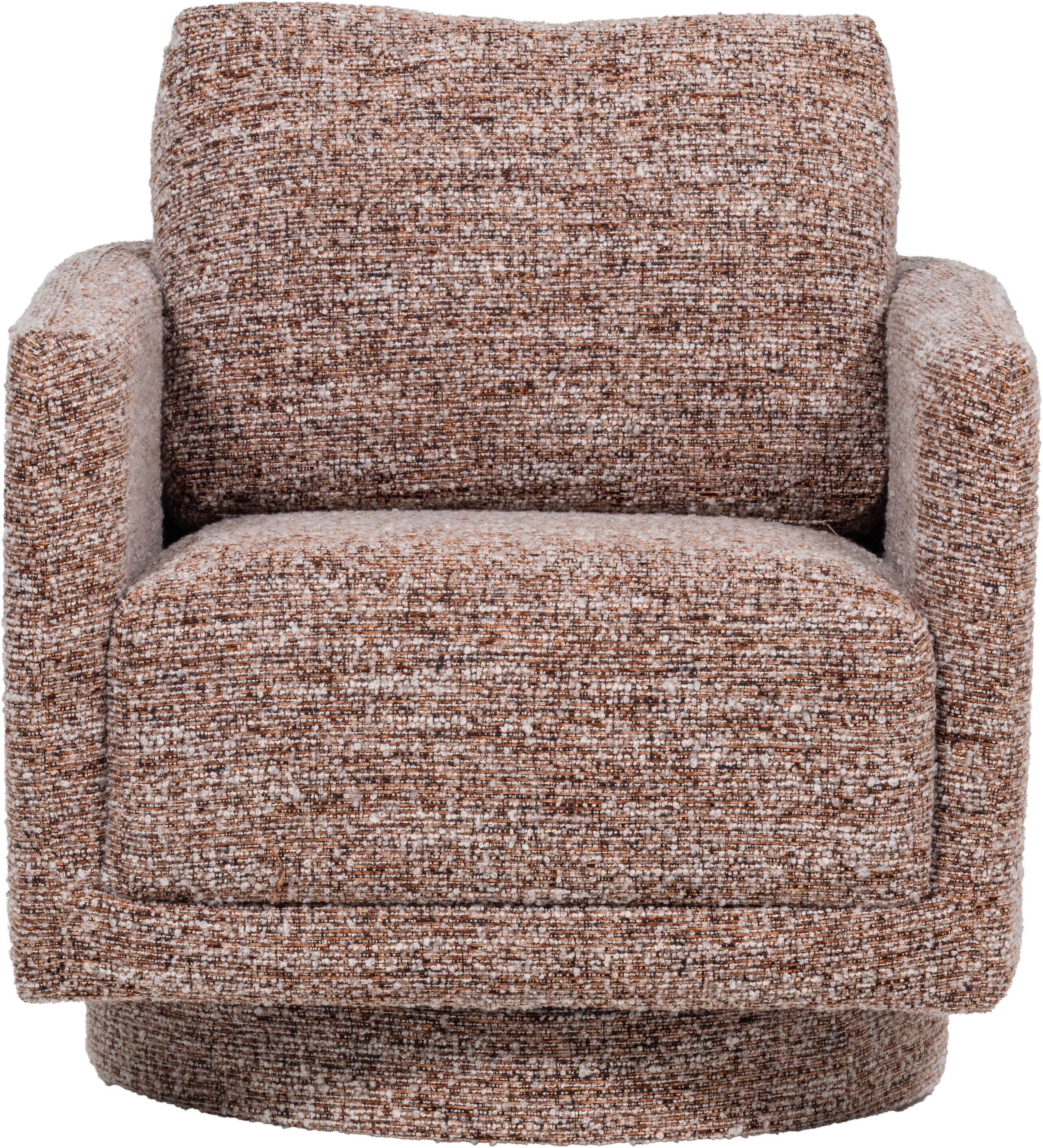 WOOOD Fauteuil pivotant »Oska mit Sizz-Melange-Bezug und Drehmechanismus B 78 x T 79 x H 64 cm« Capacité de charge 130 kg, haute résistance à l'usure, accoudoirs intégrés